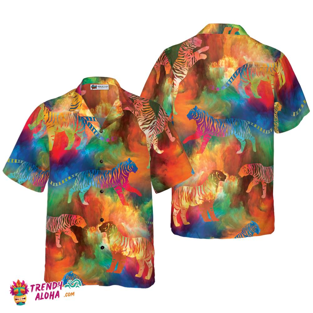Vortex Paradise Tiger Shirt Hawaiian Shirt
