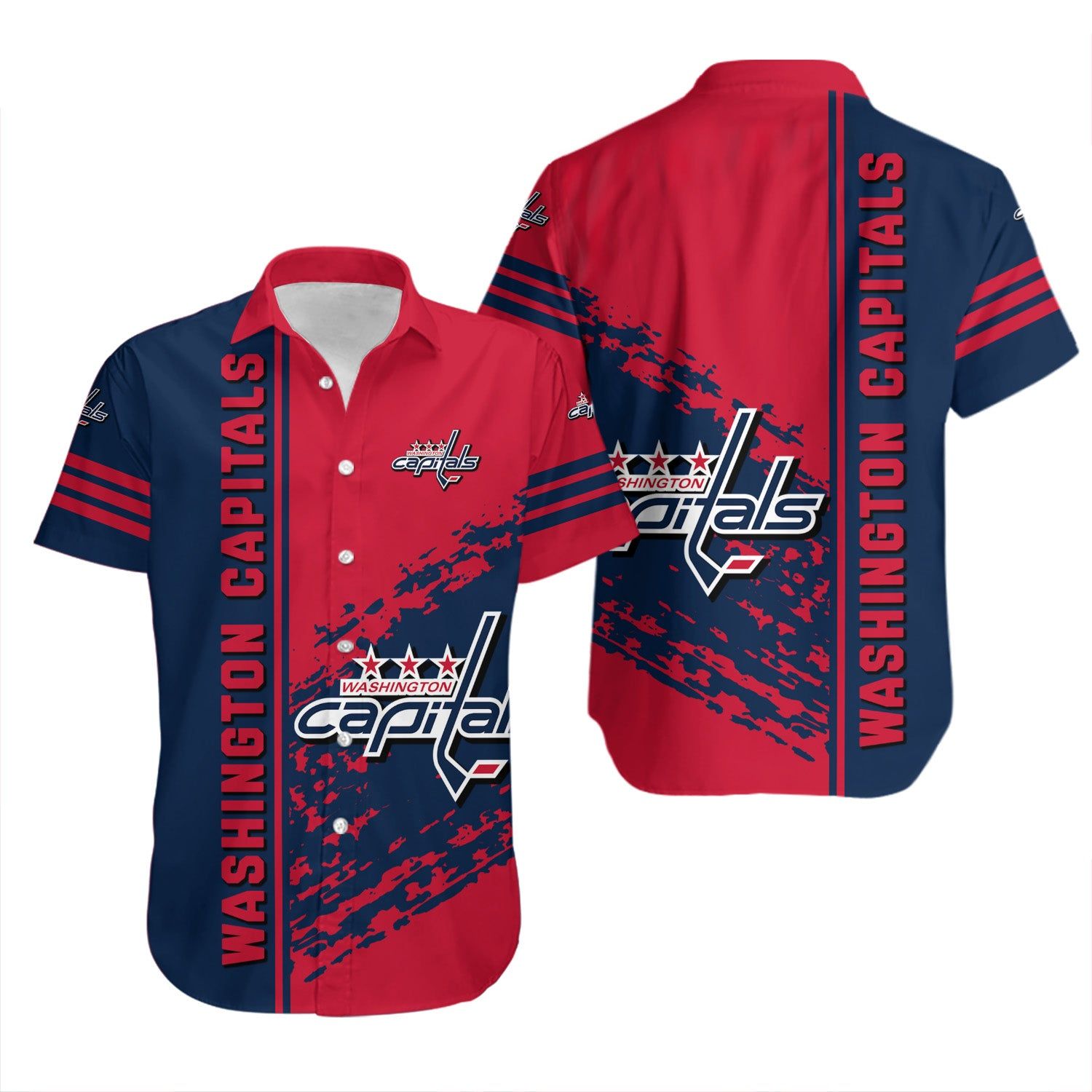 Washington Capitals Hawaiian Shirt Quarter Style – NHL