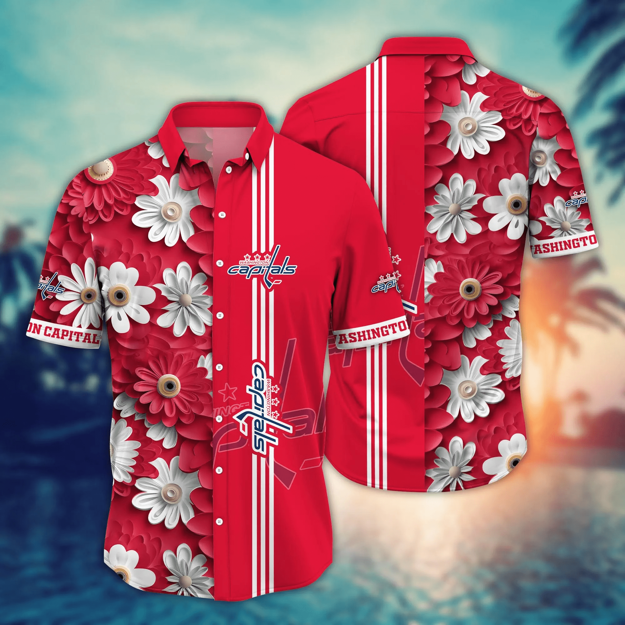 Washington Capitals NHL Hawaiian Shirt Break The World Game Shirts