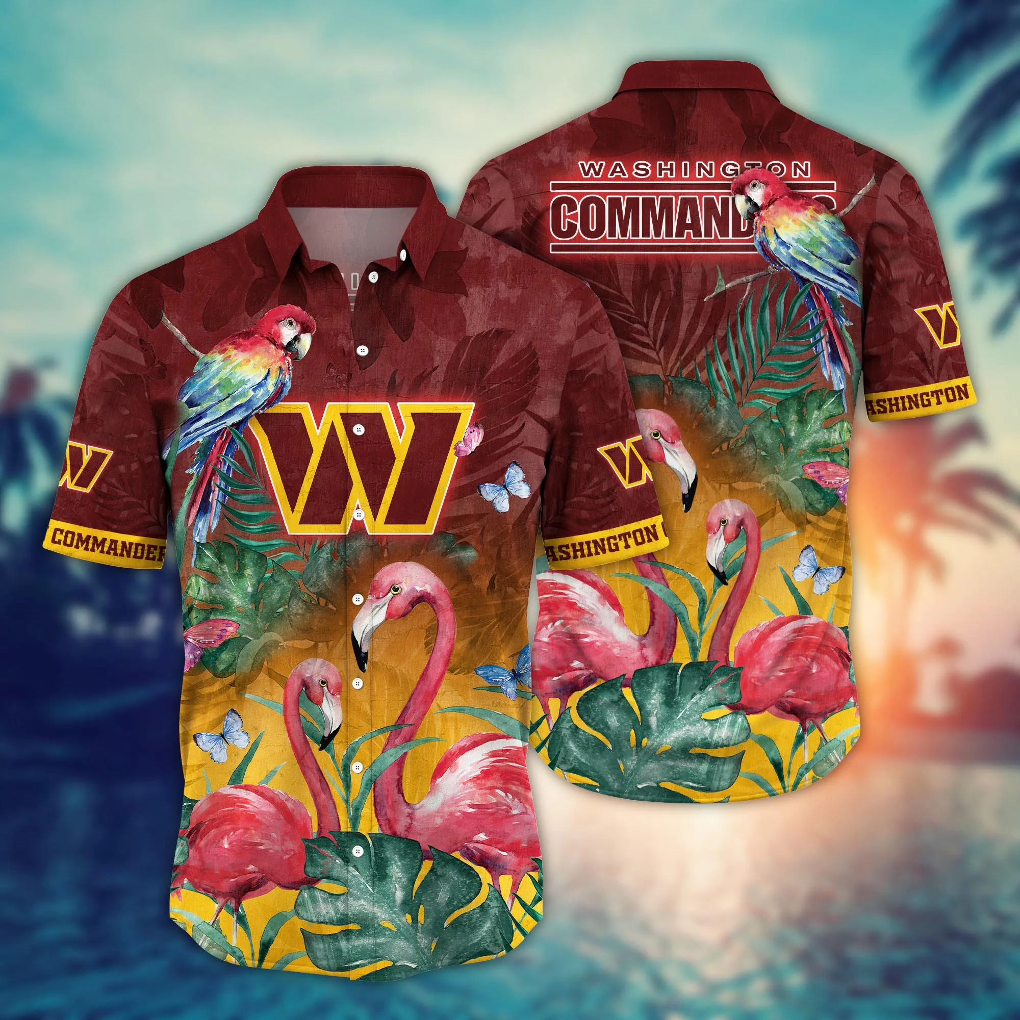 Washington Commanders NFL Hawaiian Shirt Bikinis Aloha Shirt