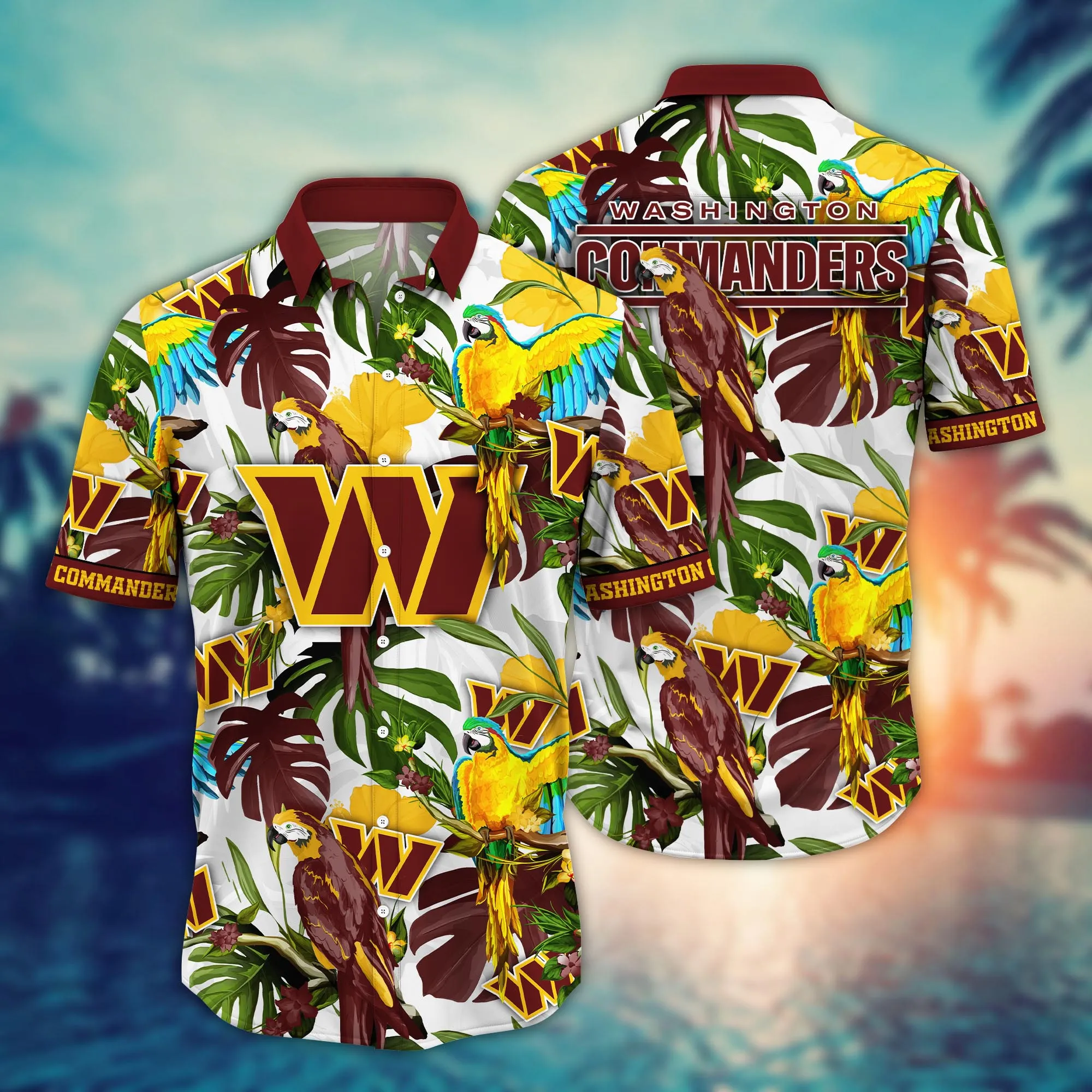Washington Commanders NFL Hawaiian Shirt Garden Partiestime Aloha Shirt
