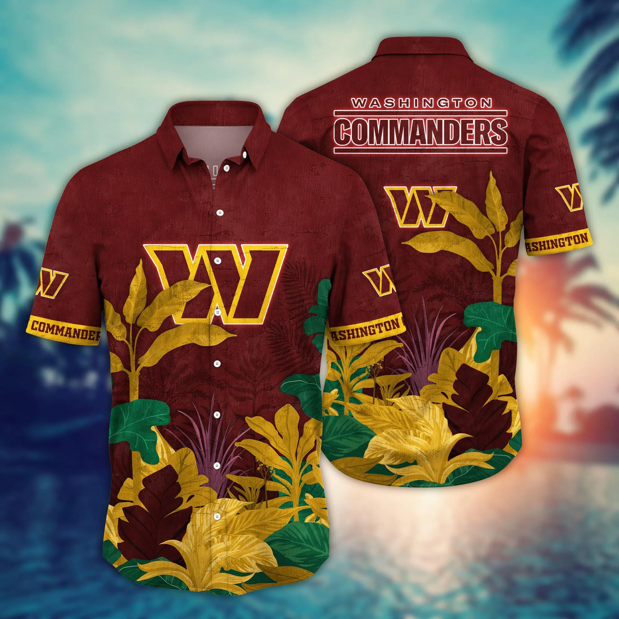 Washington Commanders NFL Hawaiian Shirt Midsummer Aloha Shirt