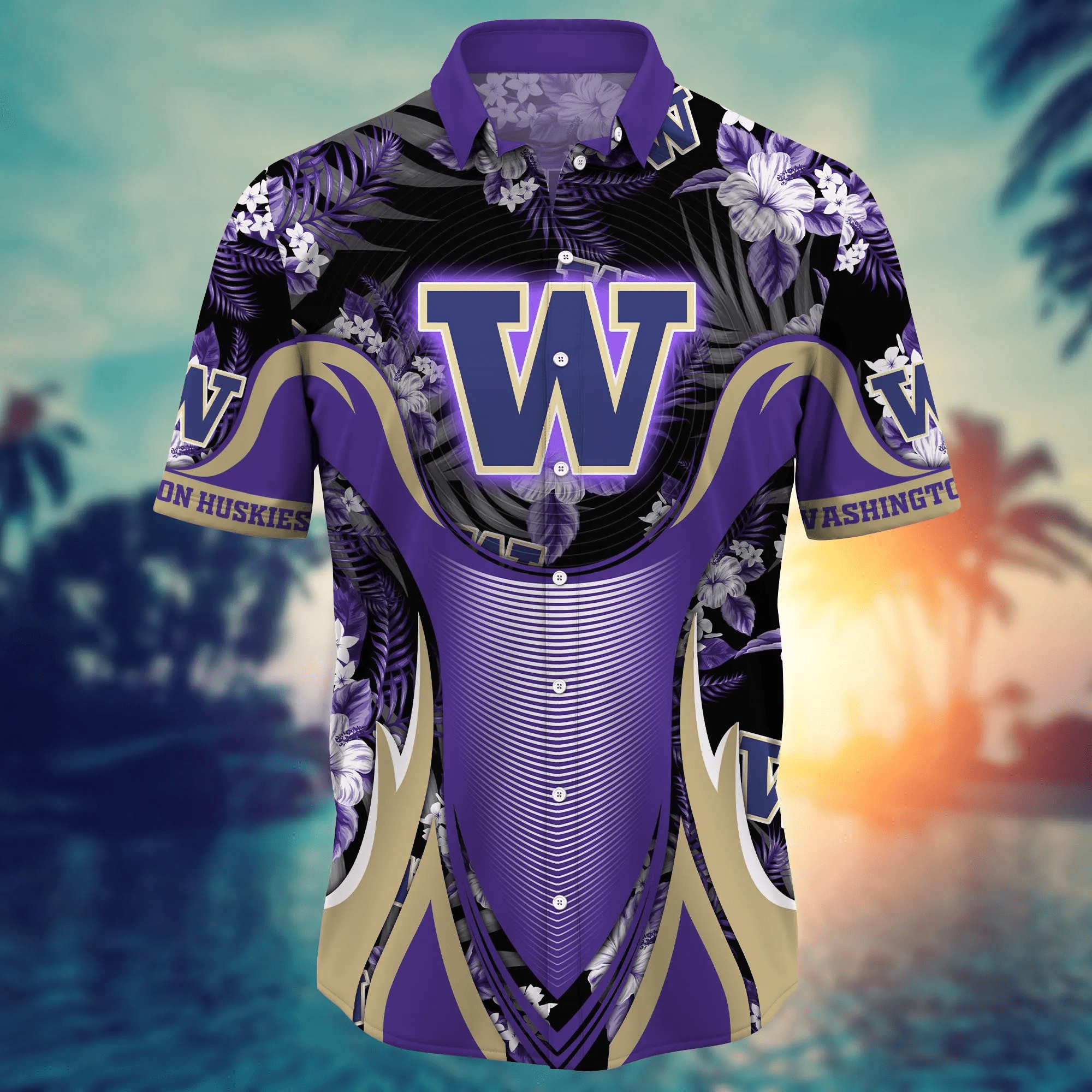Washington Huskies NCAA Hawaiian Shirt Long Days Aloha Shirt