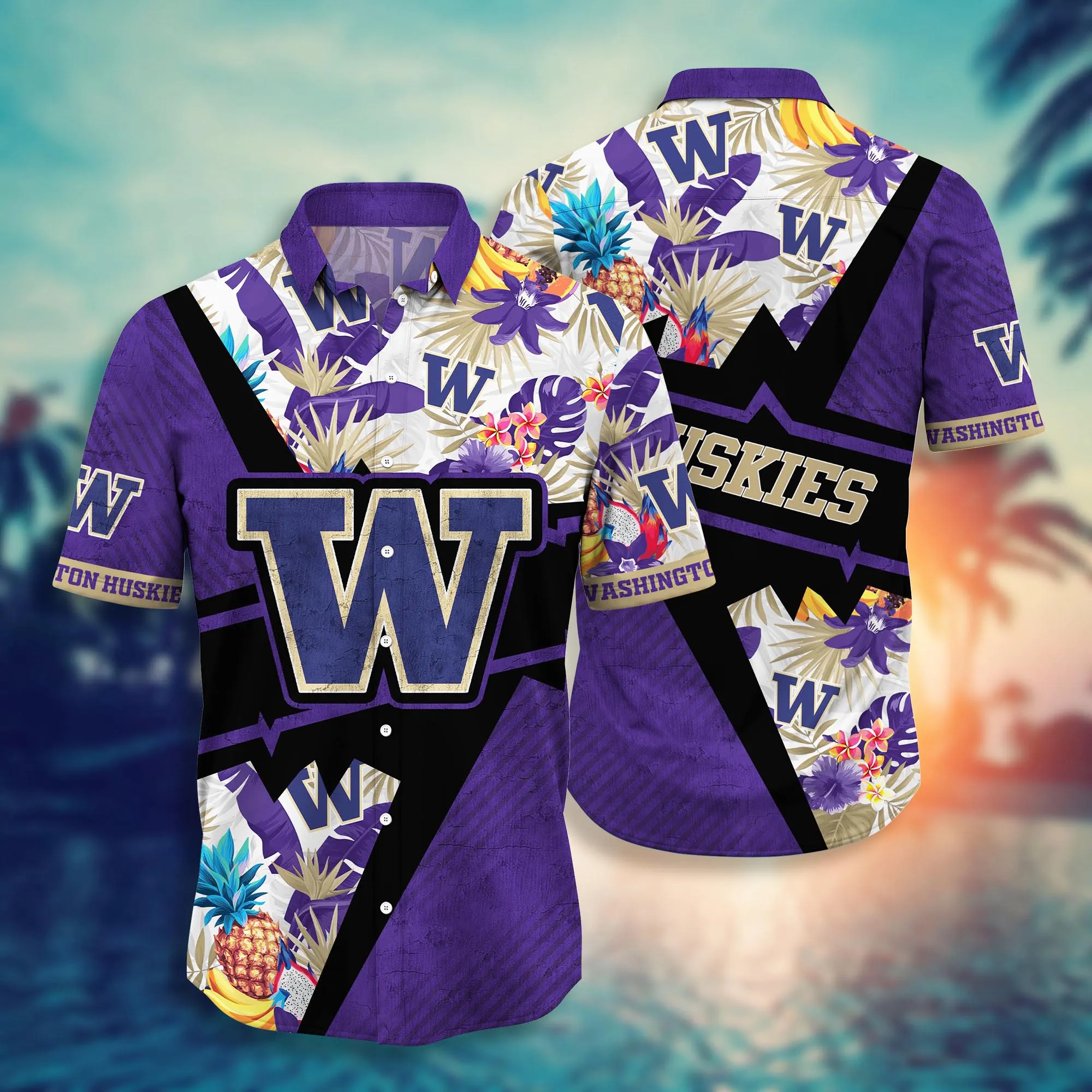 Washington Huskies NCAA Hawaiian Shirt Mid-Year Aloha Shirt