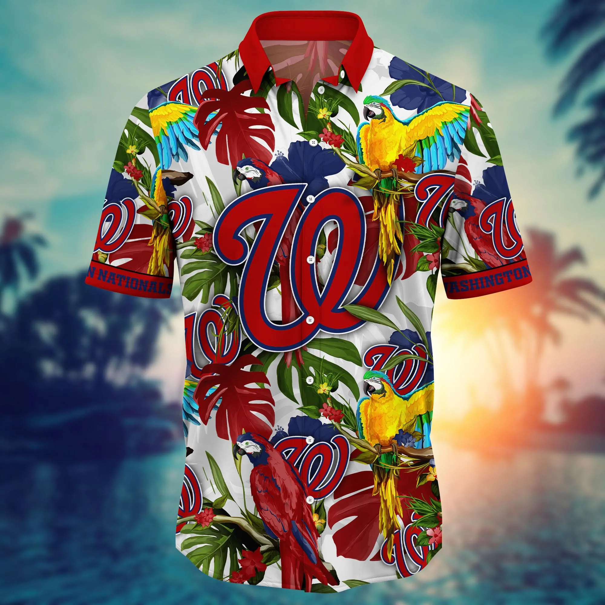 Washington Nationals MLB Hawaiian Shirt Ice Cream Seasontime Aloha Shirt