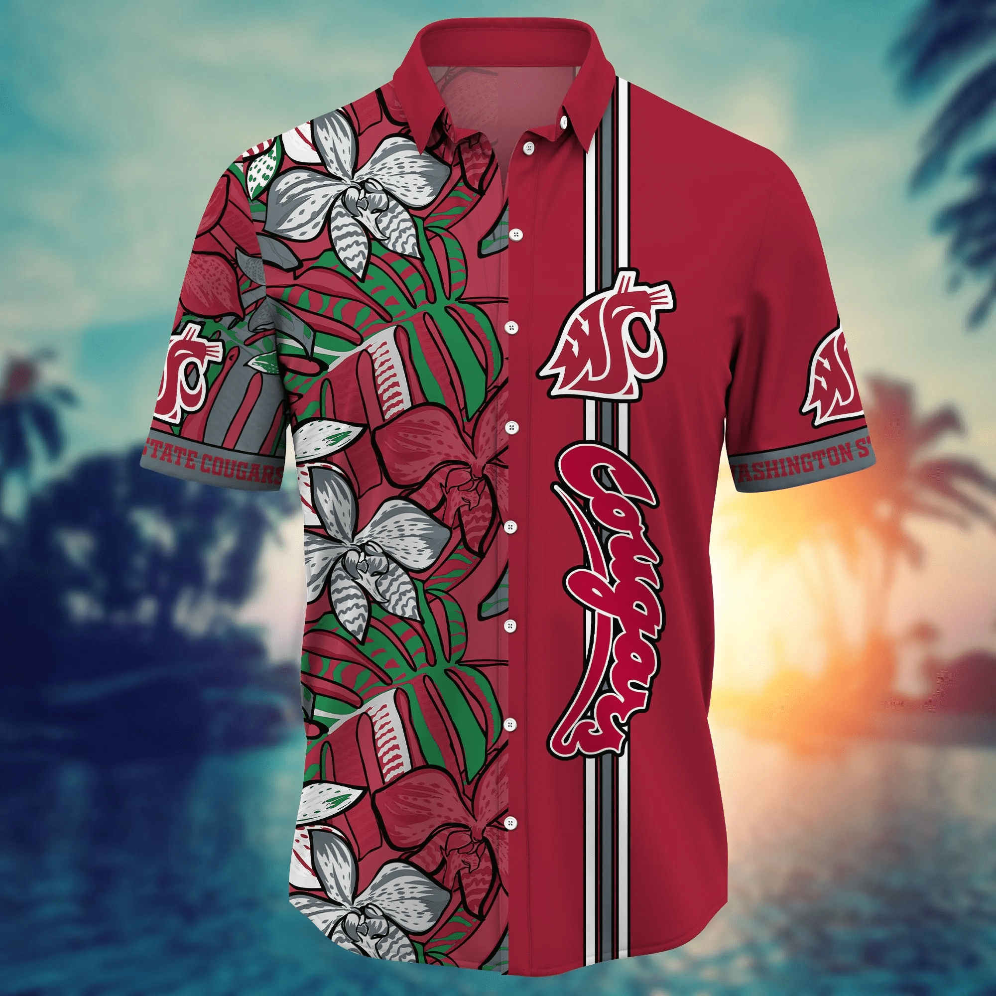 Washington State Cougars NCAA Hawaiian Shirt Ice-Cold Drinks Goal Fest Shirts