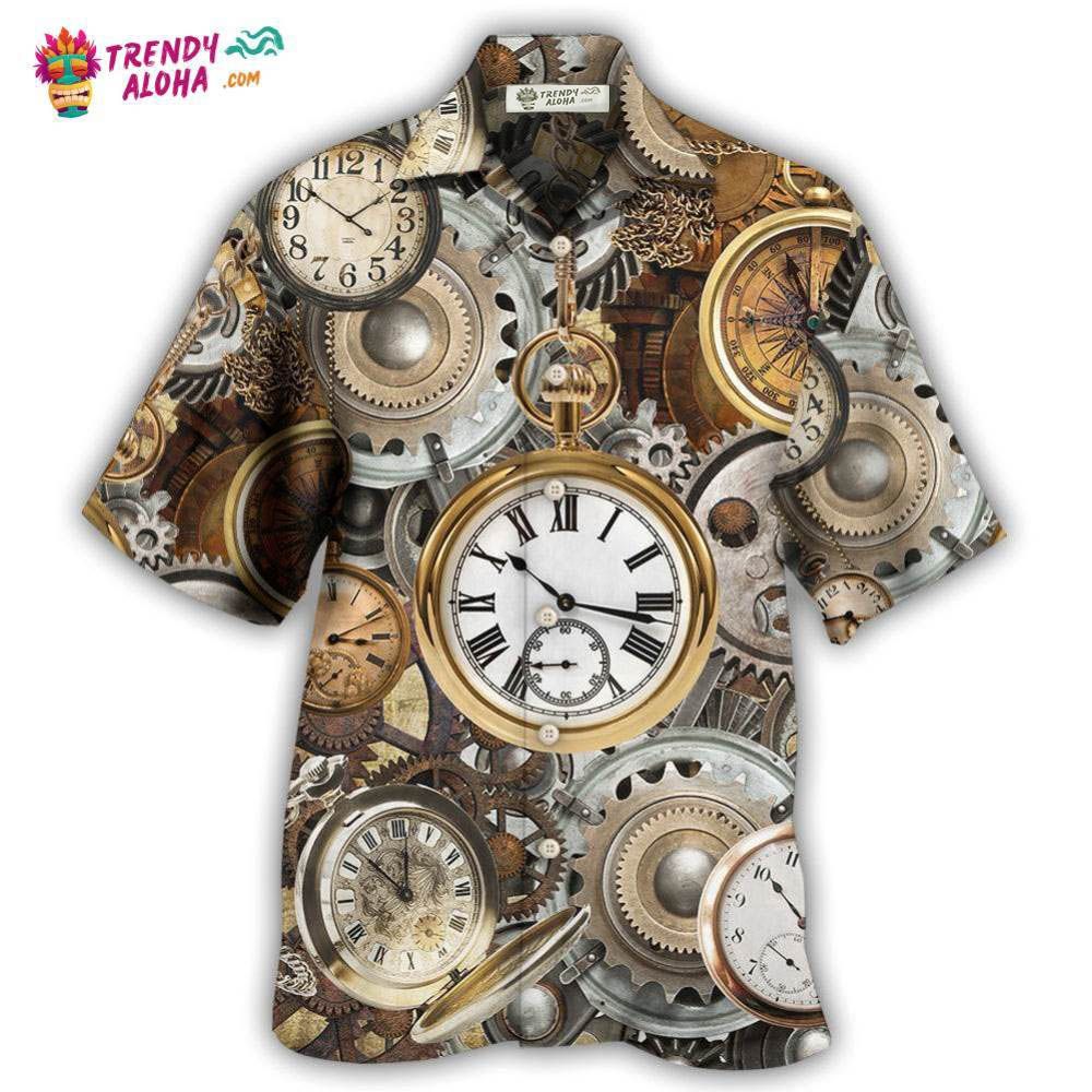 Watch Pocket Watch Vintage Style Hawaiian Shirt – Trendy Aloha Watch Pocket Watch Vintage Style Hawaiian Shirt – Trendy Aloha