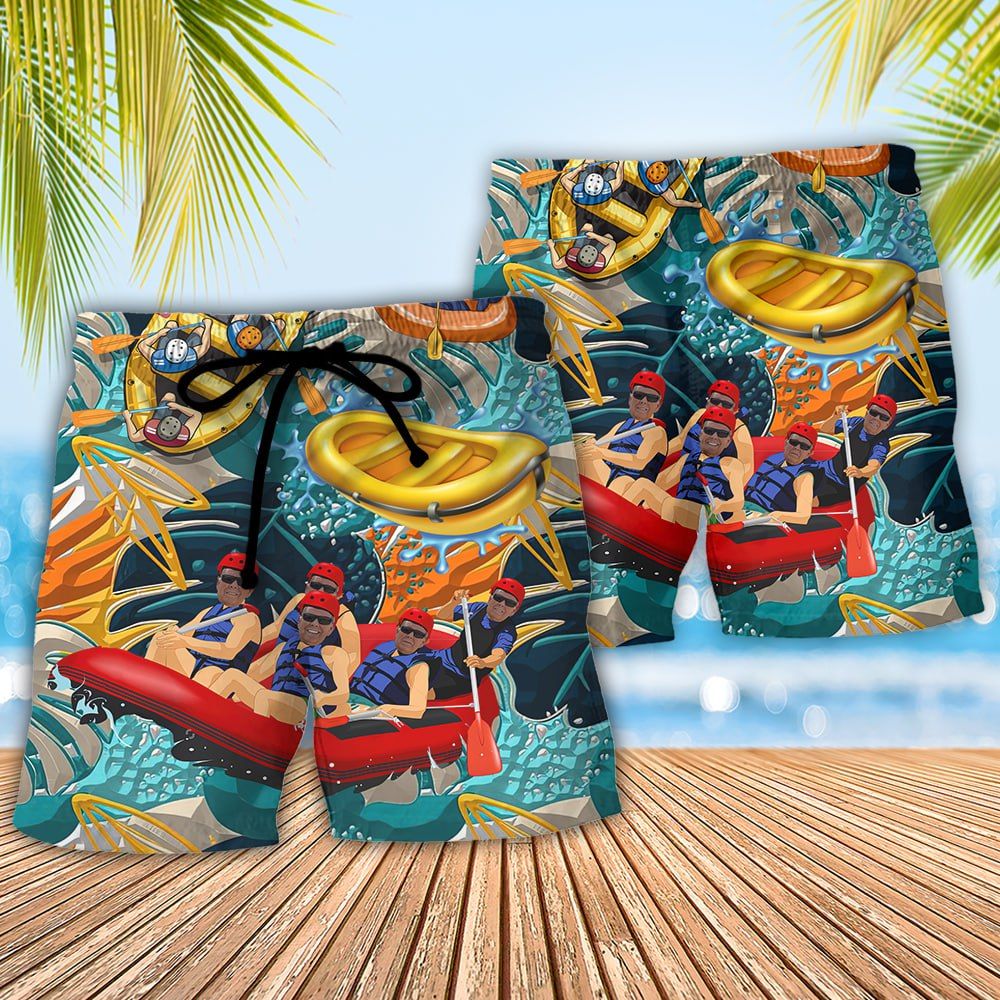 Water Rafting Custom Lover Tropical Trendy Aloha Hawaiian Beach Shorts