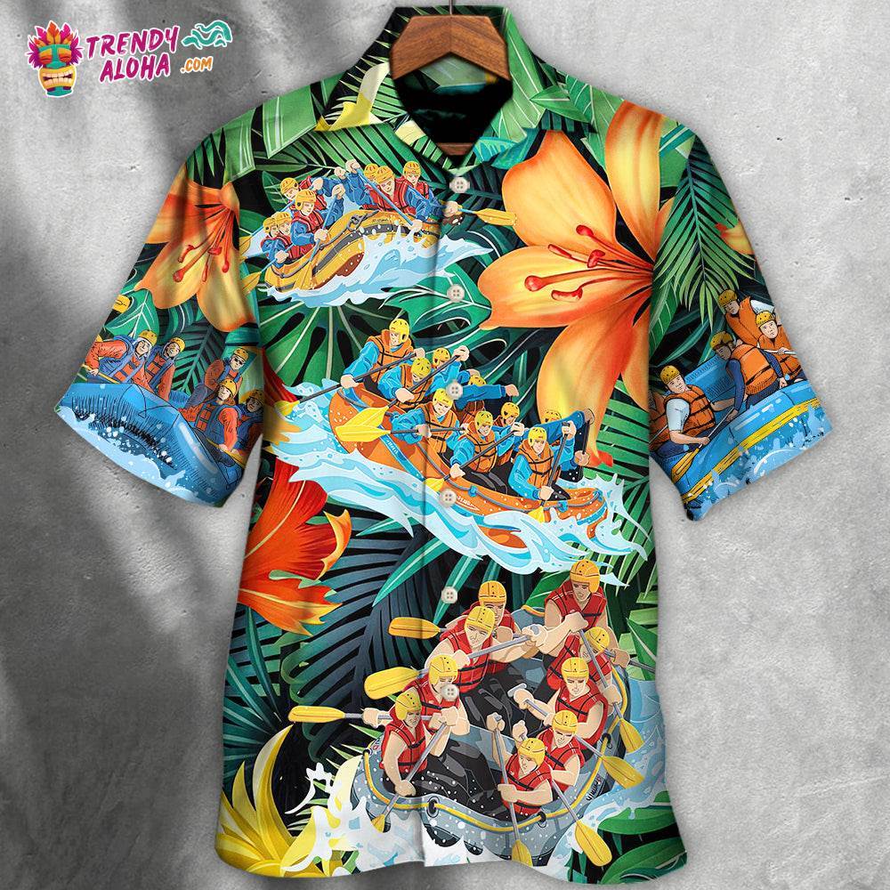 Water Rafting Lover Tropical Style Hawaiian Shirt – Trendy Aloha