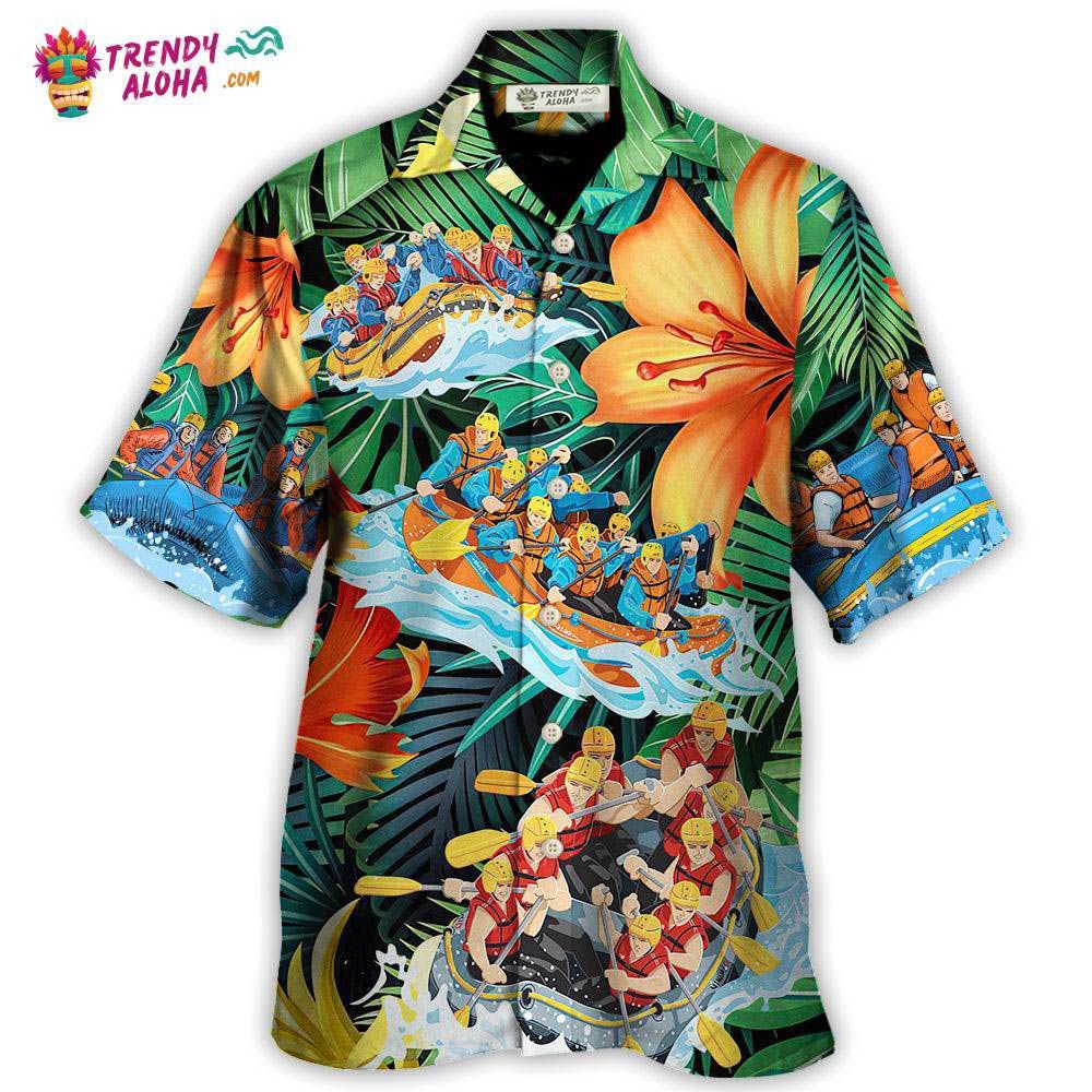 Water Rafting Lover Tropical Style Hawaiian Shirt – Trendy Aloha Water Rafting Lover Tropical Style Hawaiian Shirt – Trendy Aloha