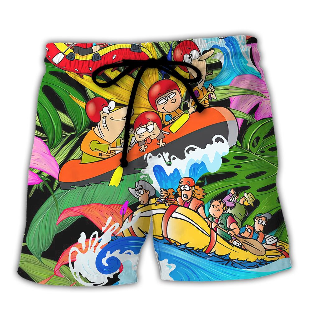 Water Rafting River Rafting Team Funny Lover Tropical Style Trendy Aloha Hawaiian Beach Shorts Water Rafting River Rafting Team Funny Lover Tropical Style Trendy Aloha Hawaiian Beach Shorts