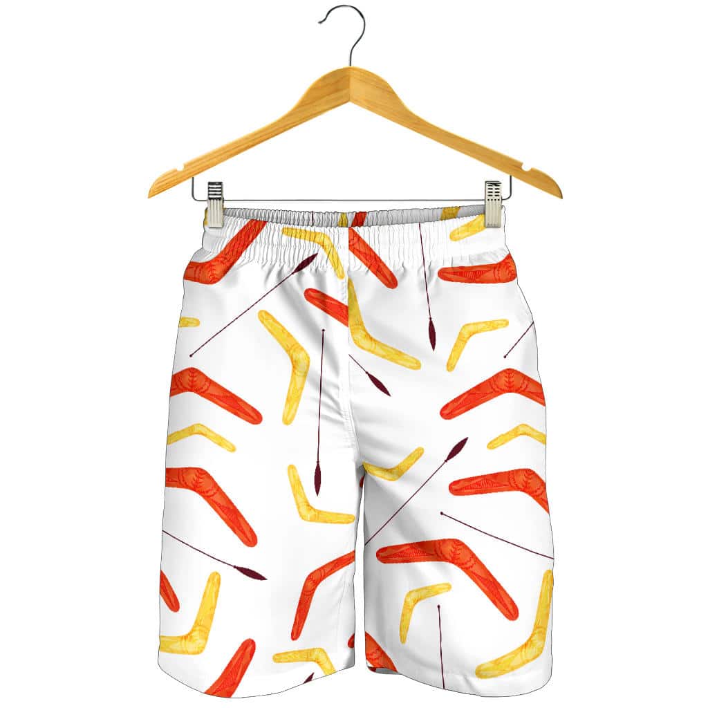 Waterclor Boomerang Australian Aboriginal Ornament For Men Women Kid Shorts