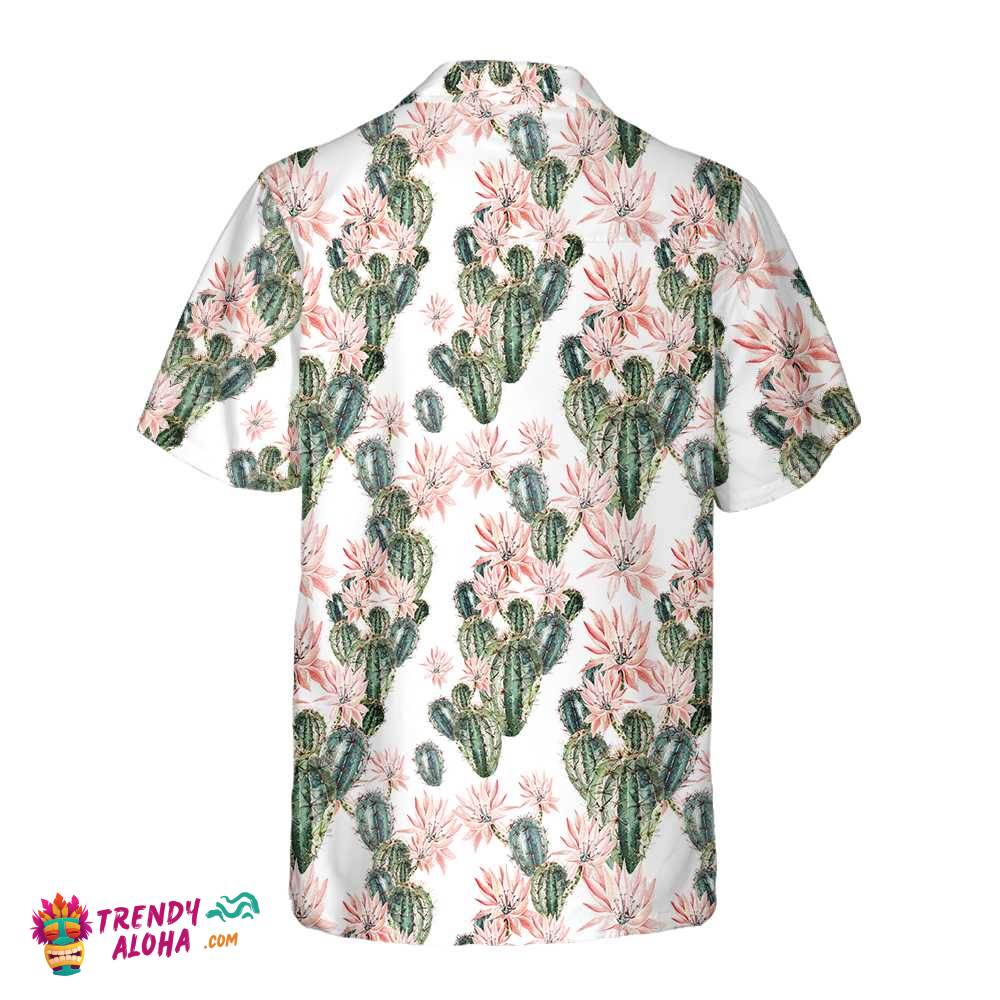 Watercolor Cactus Pattern Cactus Hawaiian Shirt, Unique Cactus Shirt For Men And Women, Best Cactus Gift