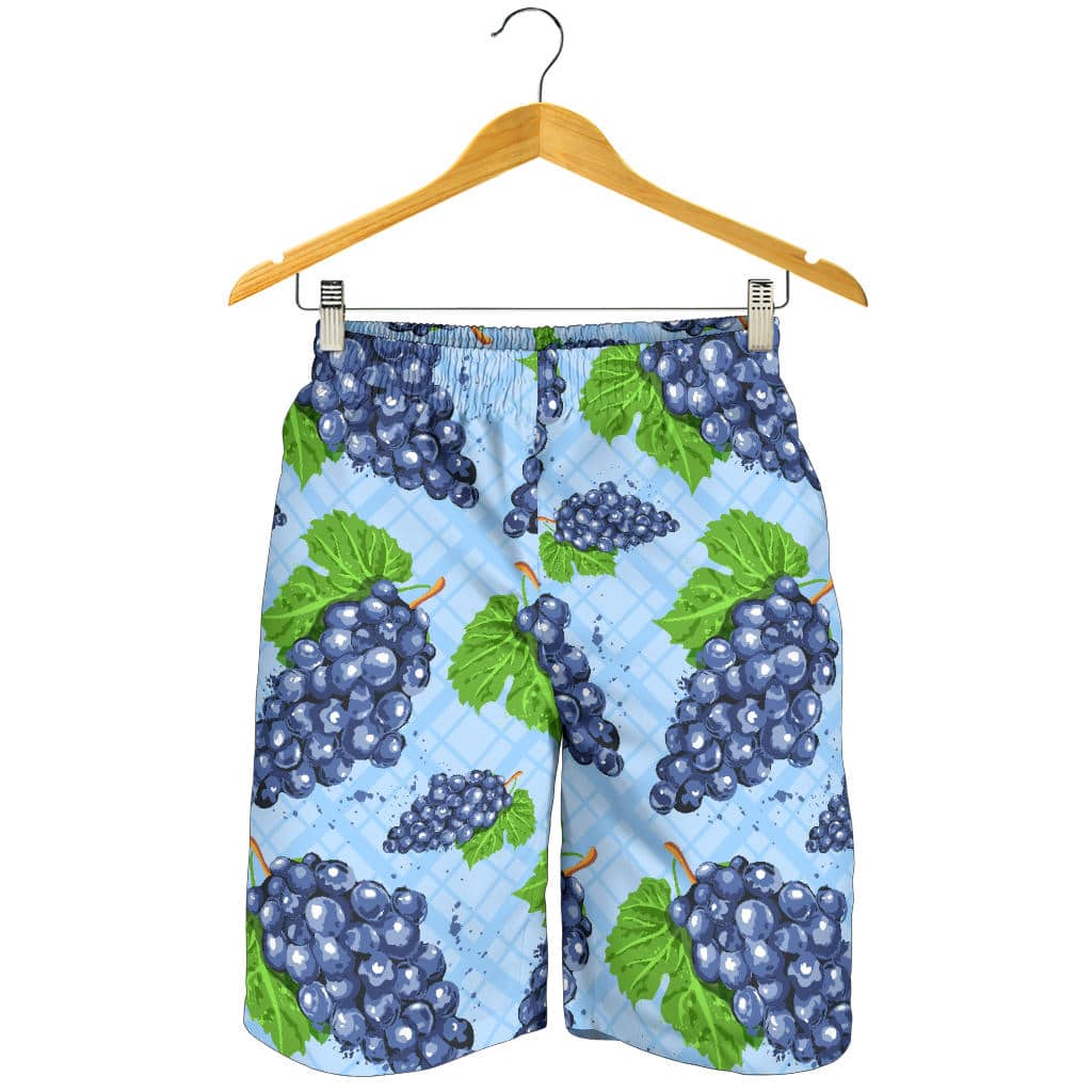 Watercolor Grape Pattern For Men Women Kid Shorts