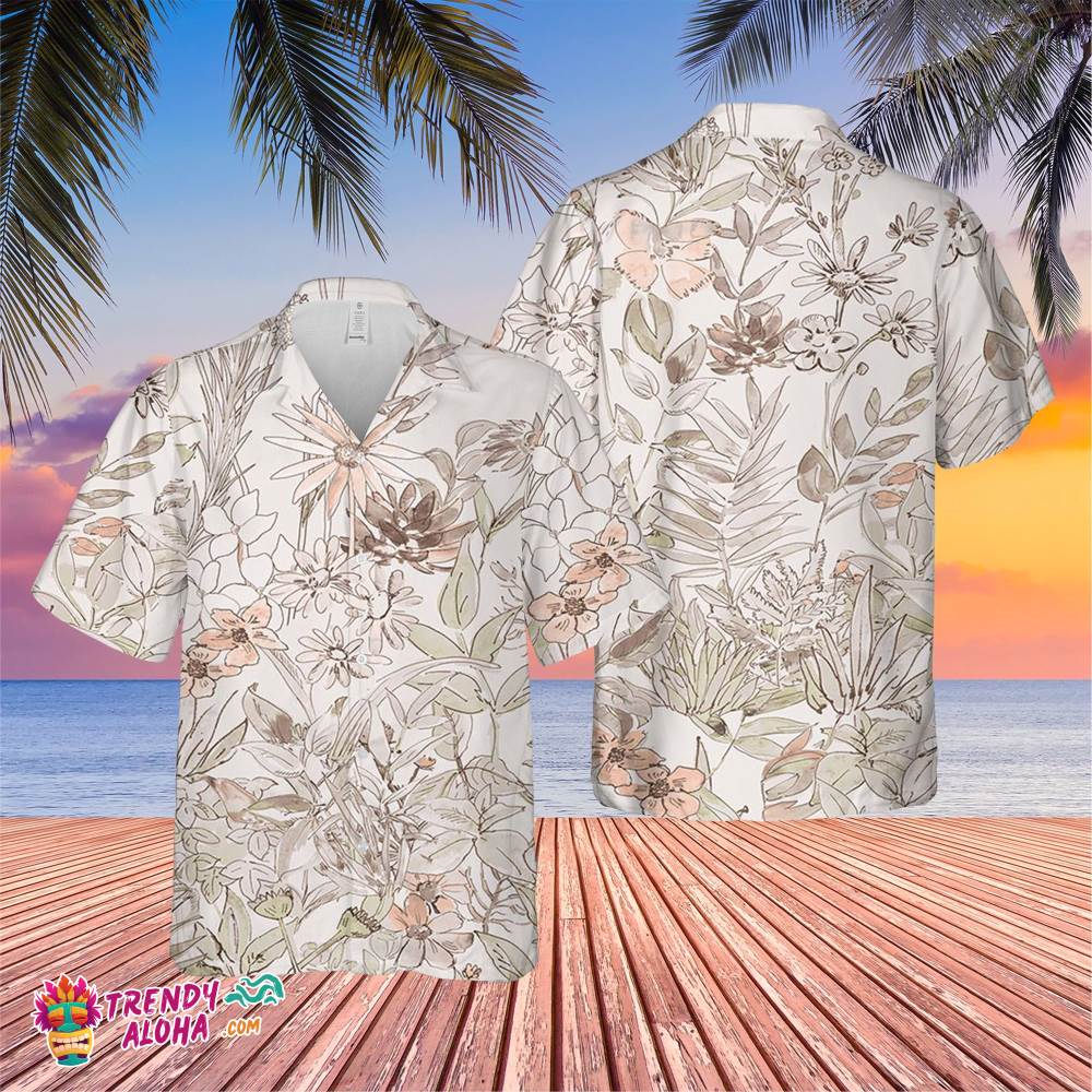 Watercolor Tropical Summer Trending Hawaiian Shirt, Summer Vacation Hawaiian Shirt Watercolor Tropical Summer Trending Hawaiian Shirt, Summer Vacation Hawaiian Shirt