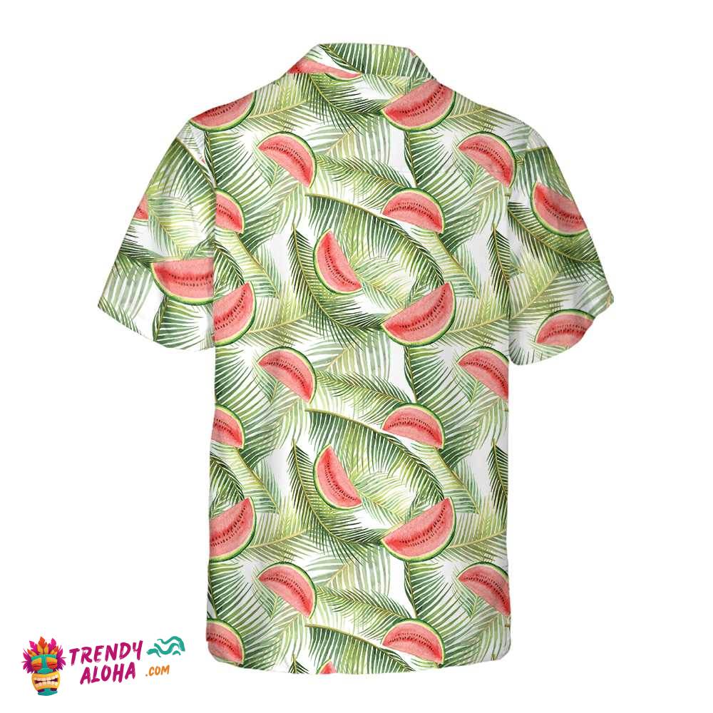 Watercolor Watermelon Tropical Hawaiian Shirt, Watermelon Hawaiian Shirt, Cool Watermelon Shirt For Men & Women