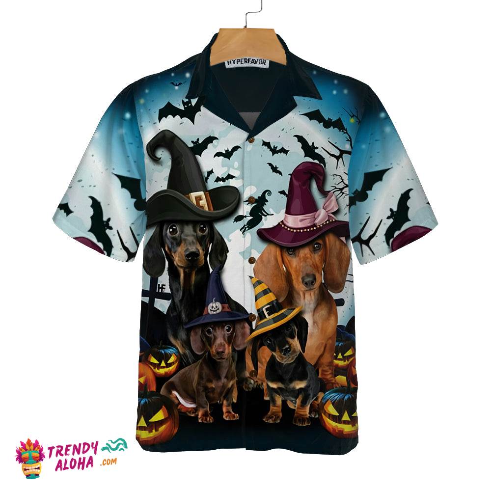 We Are Ready To Go Trick Or Treat Dog Halloween Hawaiian Shirt, Funny Halloween Shirt For Men & Women