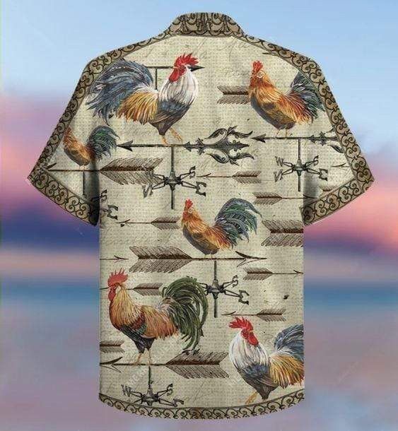 Weathervane Rooster Trendy Hawaiian Shirt