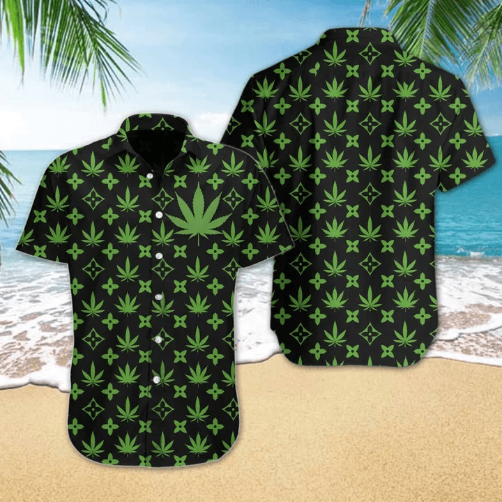 Weed Yellow Green And Black Design Trendy Hawaiian Shirt Weed Yellow Green And Black Design Trendy Hawaiian Shirt