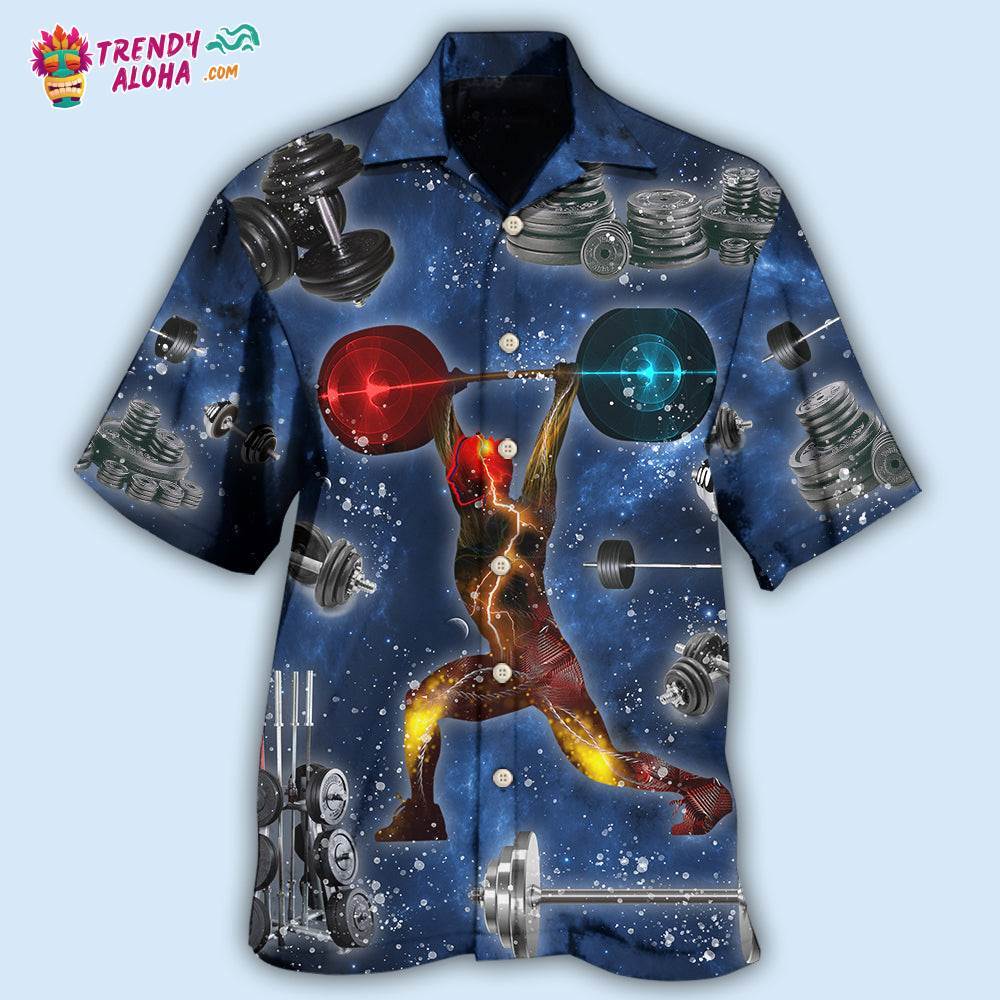 Weightlifting Power Galaxy Hawaiian Shirt – Trendy Aloha