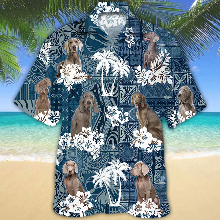 Weimaraner Trendy Hawaiian Shirt, Flowers Aloha Shirt For Dog Lovers, Men’s Trendy Hawaiian Shirt, Women’s Trendy Hawaiian Shirt Weimaraner Trendy Hawaiian Shirt, Flowers Aloha Shirt For Dog Lovers, Men’s Trendy Hawaiian Shirt, Women’s Trendy Hawaiian Shirt