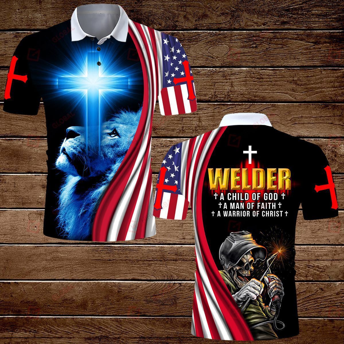Welder A Child Of God A Man Of Faith A Warrior Of Christ All Over Printed Shirts Hawaiian Shirt