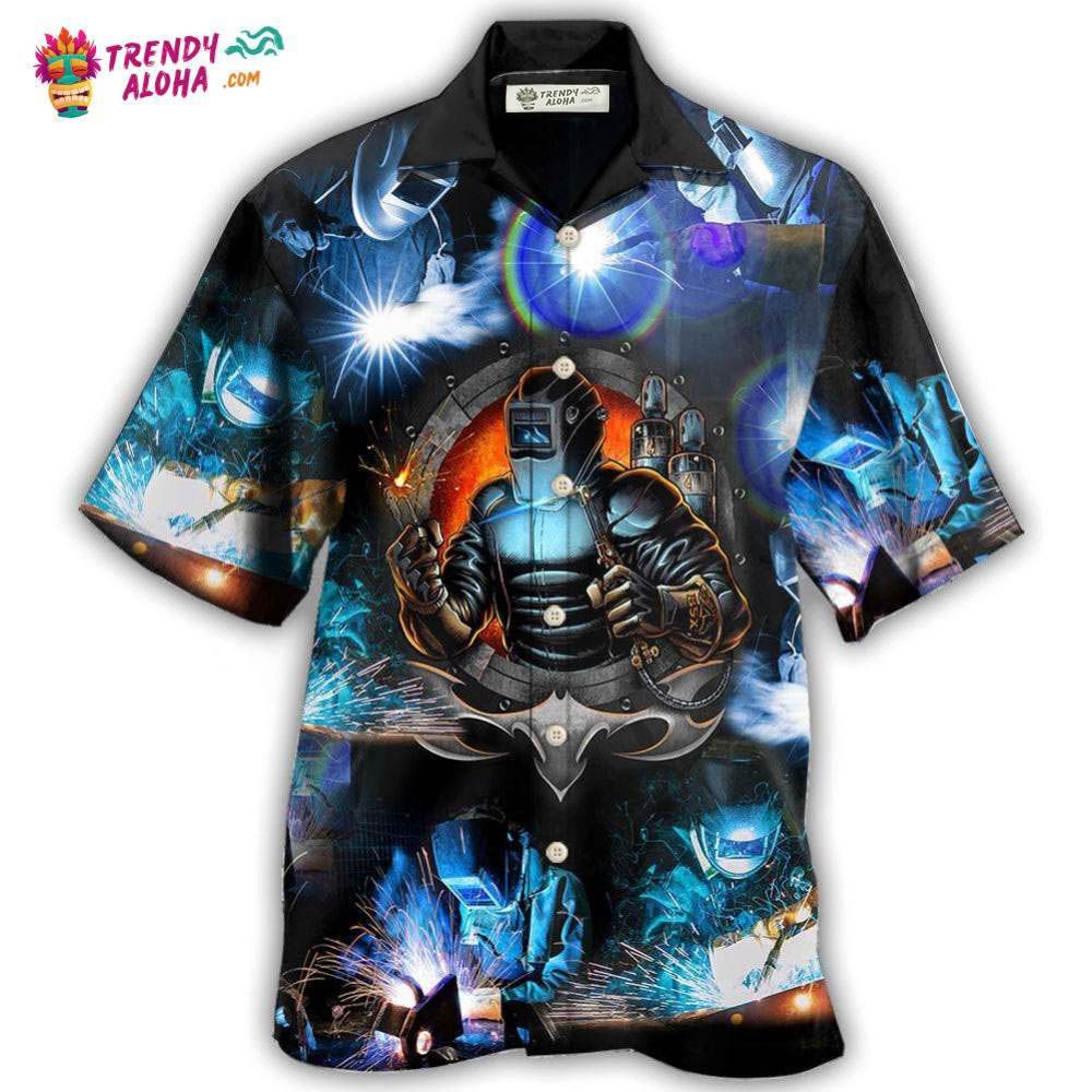 Welder Stunning Night With Blue Style Hawaiian Shirt – Trendy Aloha Welder Stunning Night With Blue Style Hawaiian Shirt – Trendy Aloha