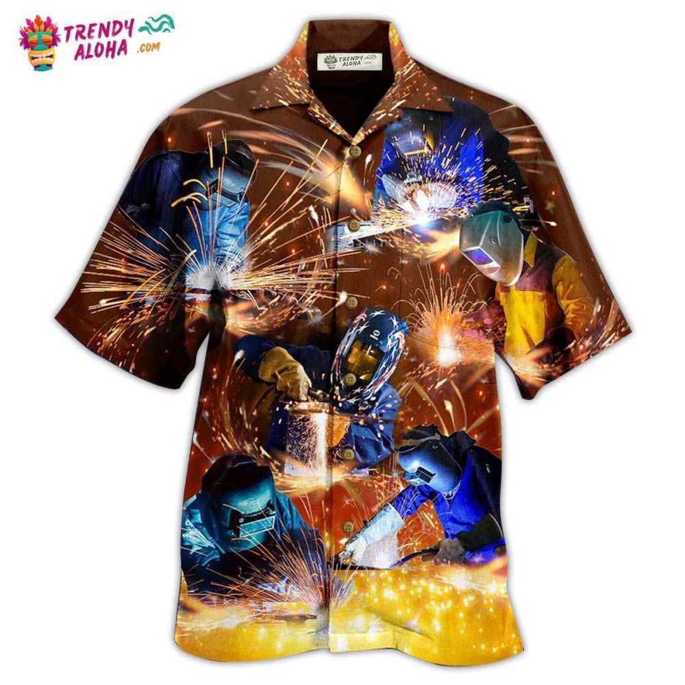 Welder Works Hard Love It Hawaiian Shirt – Trendy Aloha