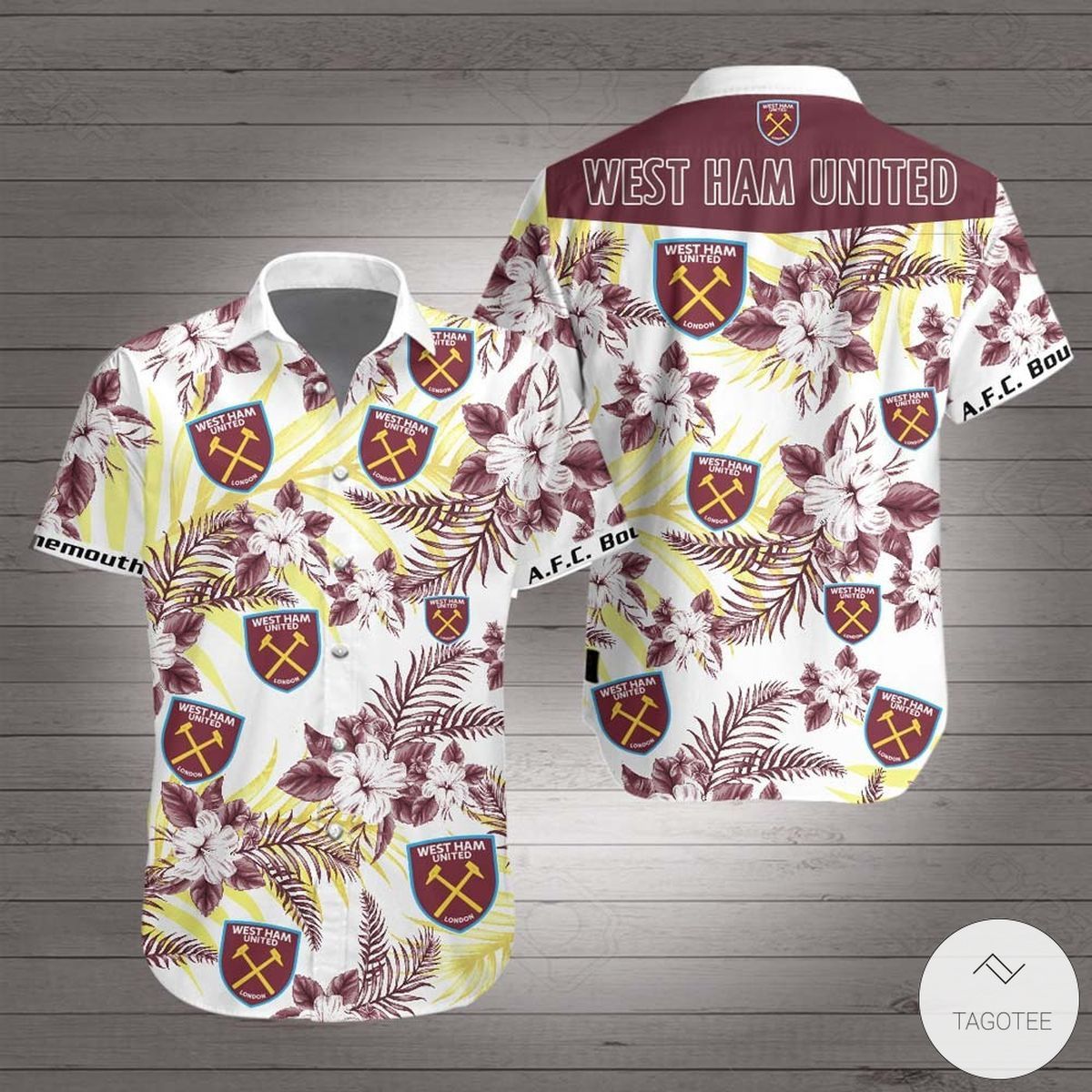 West Ham United Fc Flower Tropical New Design Hawaiian Shirt