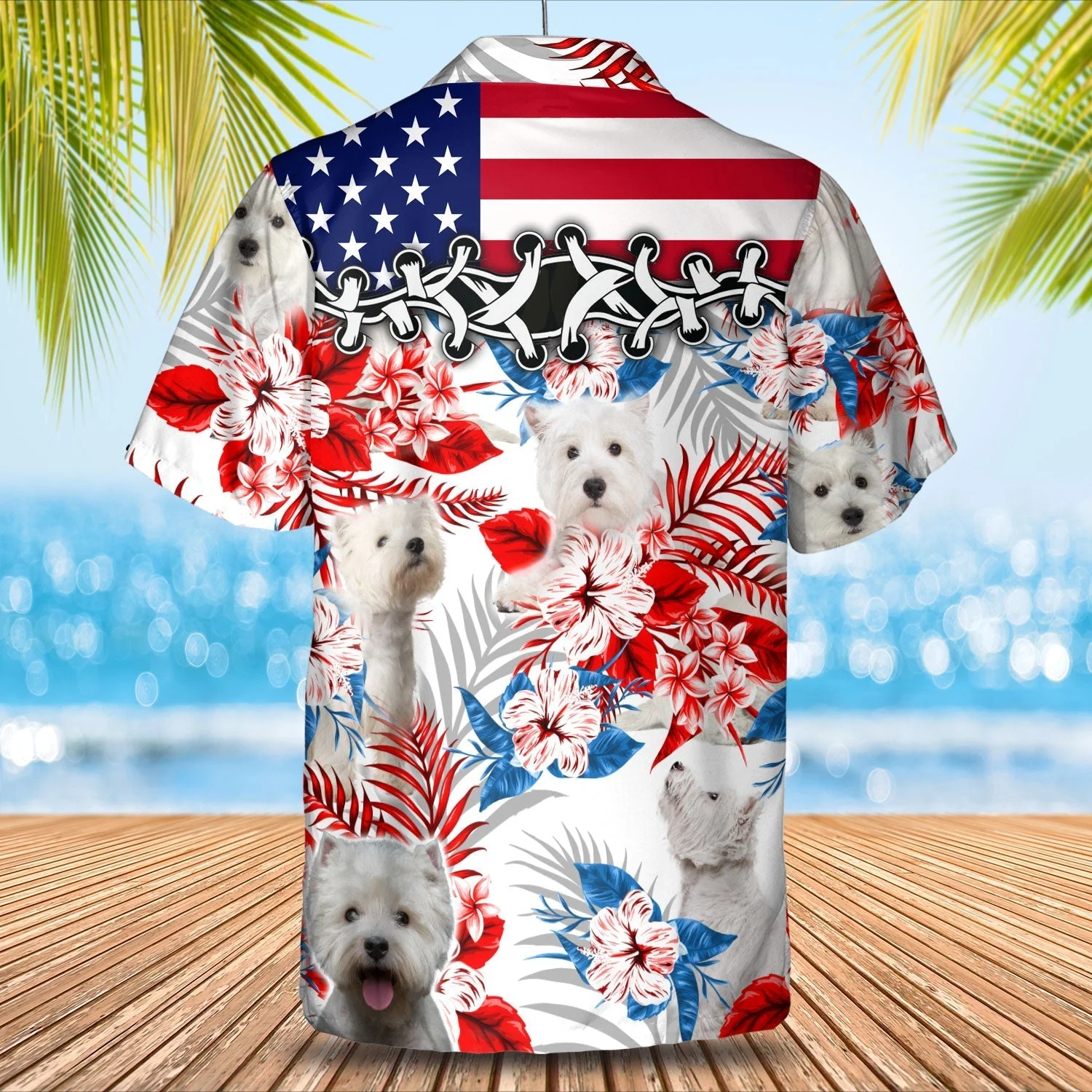 West Highland White Terrier Trendy Hawaiian Shirt – Gift For Summer, Summer Aloha Shirt, Trendy Hawaiian Shirt For Men And Women