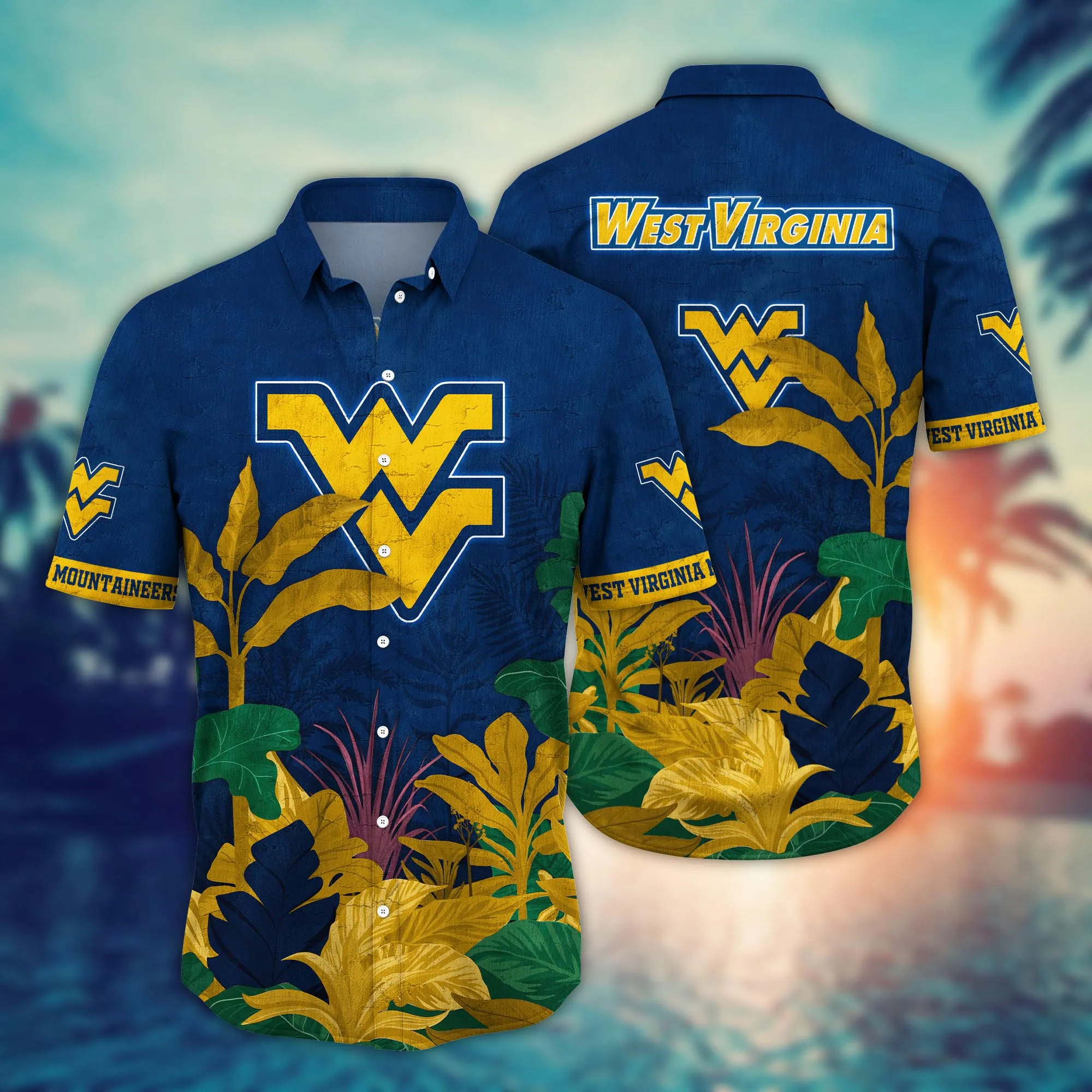 West Virginia Mountaineers NCAA Hawaiian Shirt Long Days Aloha Shirt