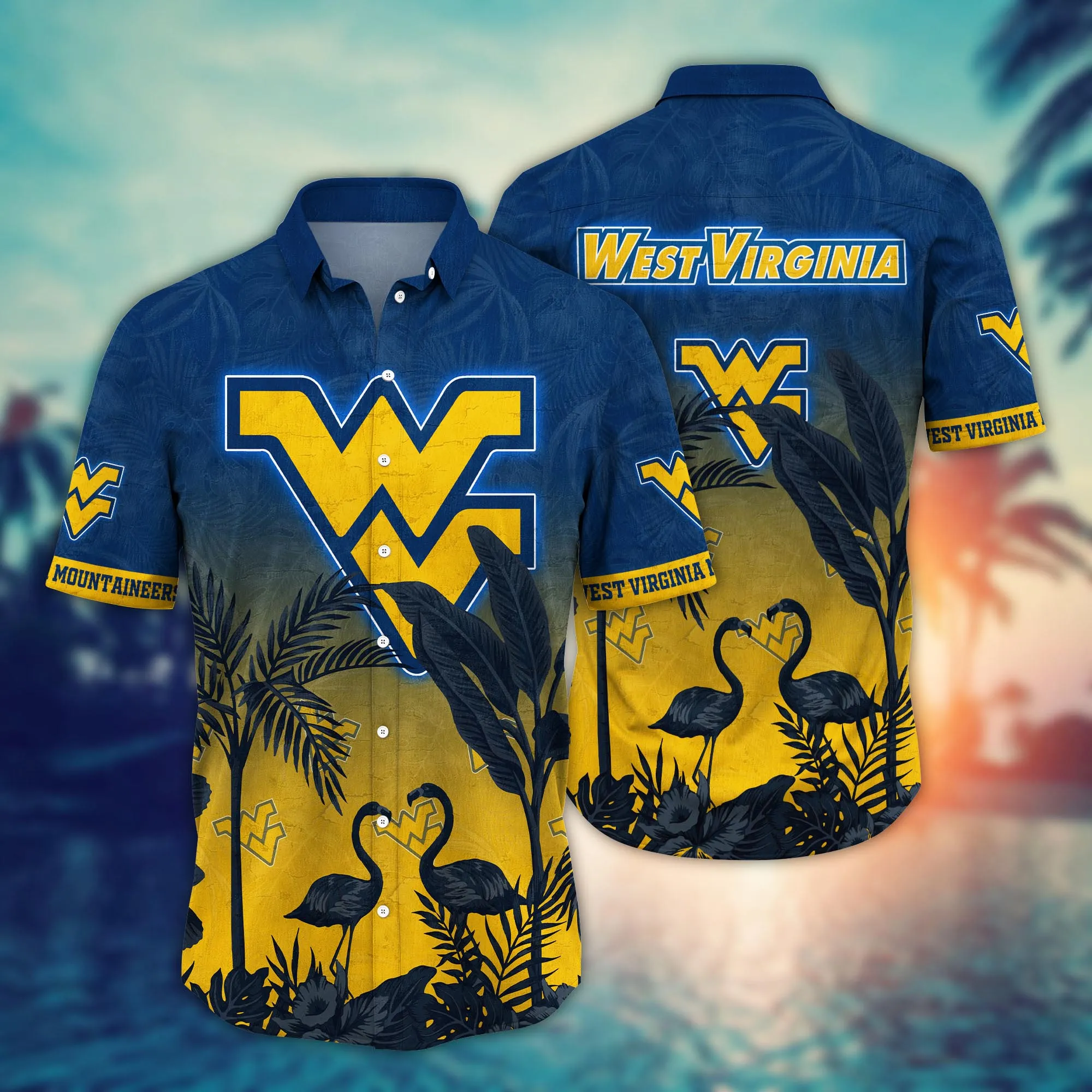West Virginia Mountaineers NCAA Hawaiian Shirt Mid-Yeartime Boots And Ball Game Shirts West Virginia Mountaineers NCAA Hawaiian Shirt Mid-Yeartime Boots And Ball Game Shirts