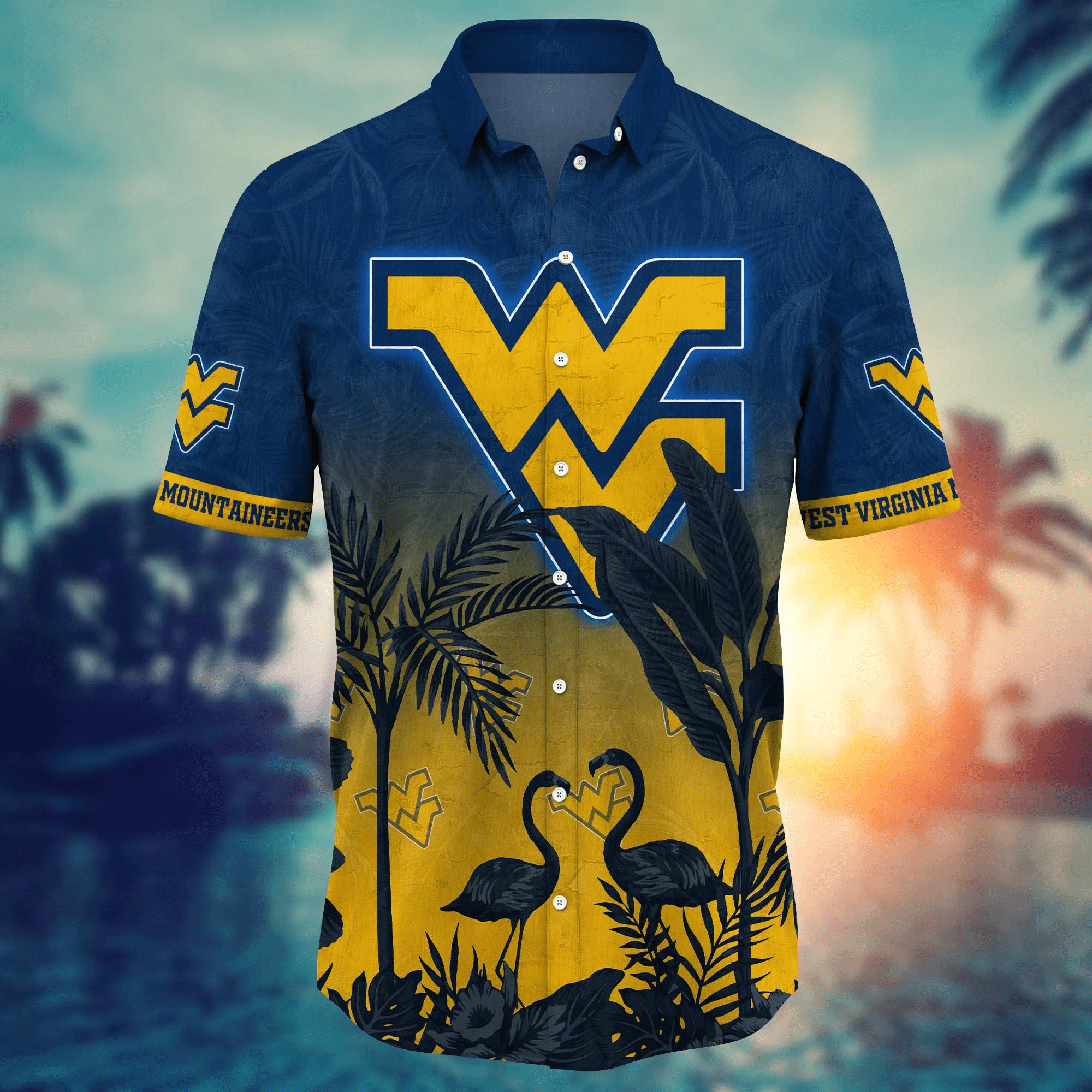 West Virginia Mountaineers NCAA Hawaiian Shirt Mid-Yeartime Boots And Ball Game Shirts