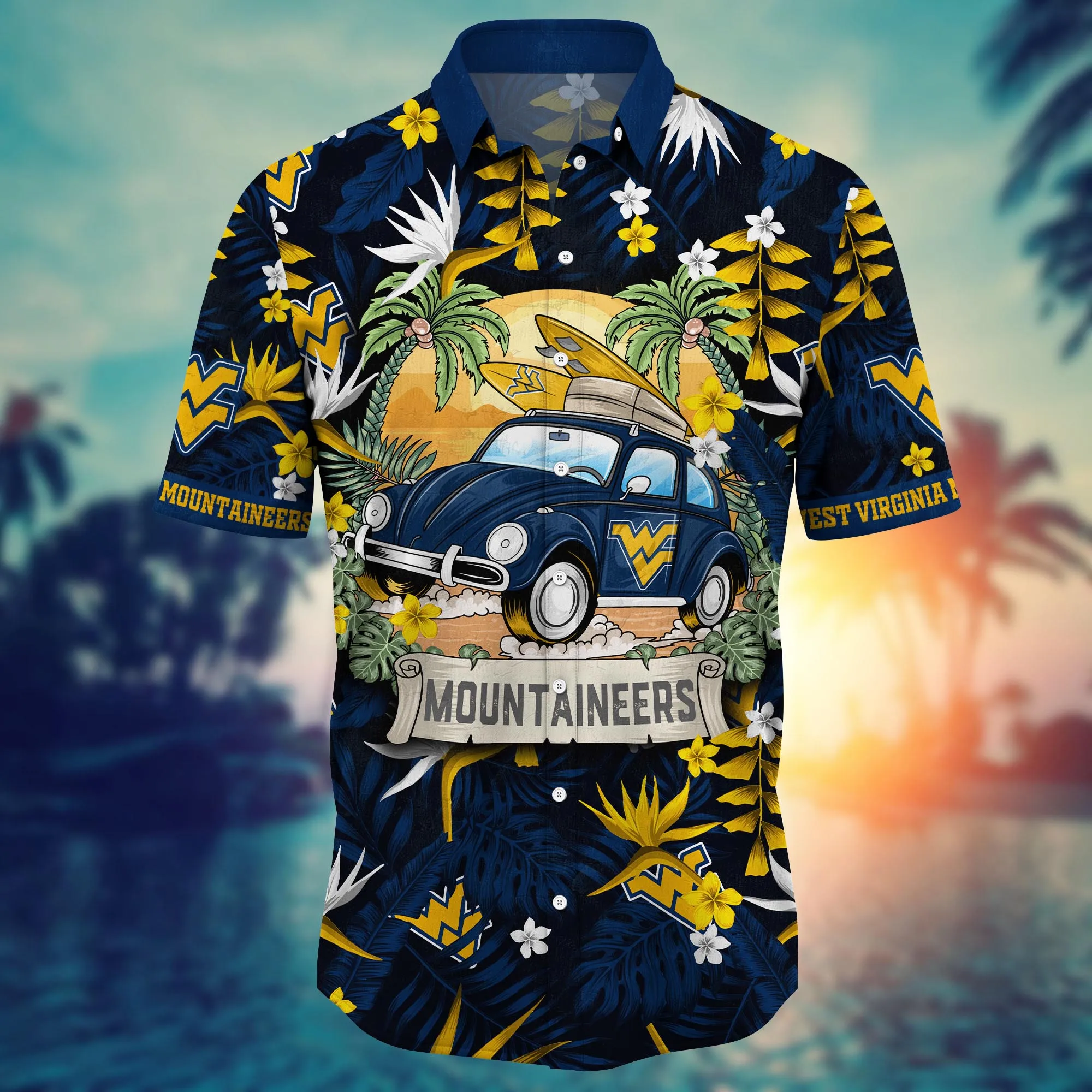 West Virginia Mountaineers NCAA Hawaiian Shirt Mid-Yeartime Knockout Game Shirts