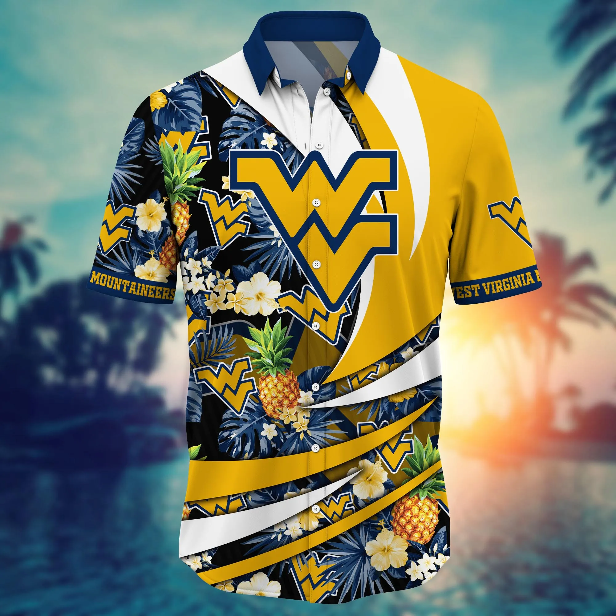 West Virginia Mountaineers NCAA Hawaiian Shirt Mosquito Bites Aloha Shirt