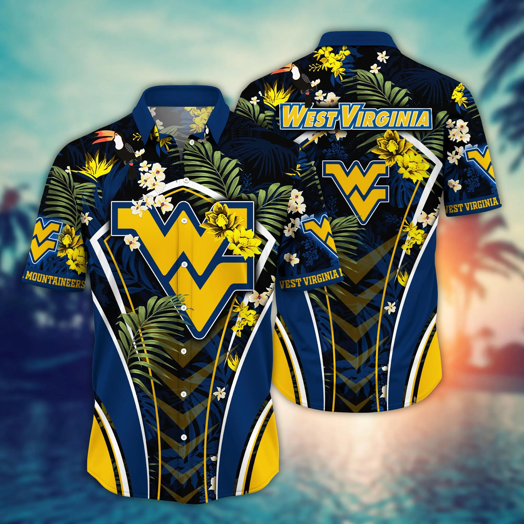 West Virginia Mountaineers NCAA Hawaiian Shirt Popsicles Aloha Shirt