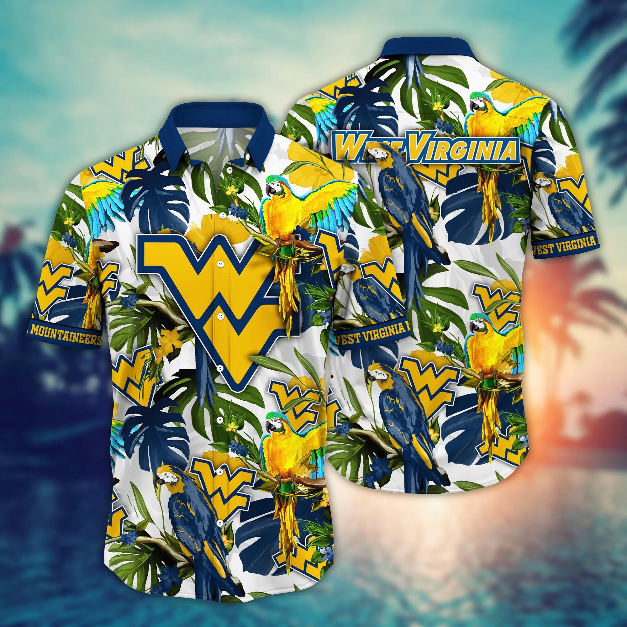 West Virginia Mountaineers NCAA Hawaiian Shirt Summer Fruitstime Aloha Shirt West Virginia Mountaineers NCAA Hawaiian Shirt Summer Fruitstime Aloha Shirt