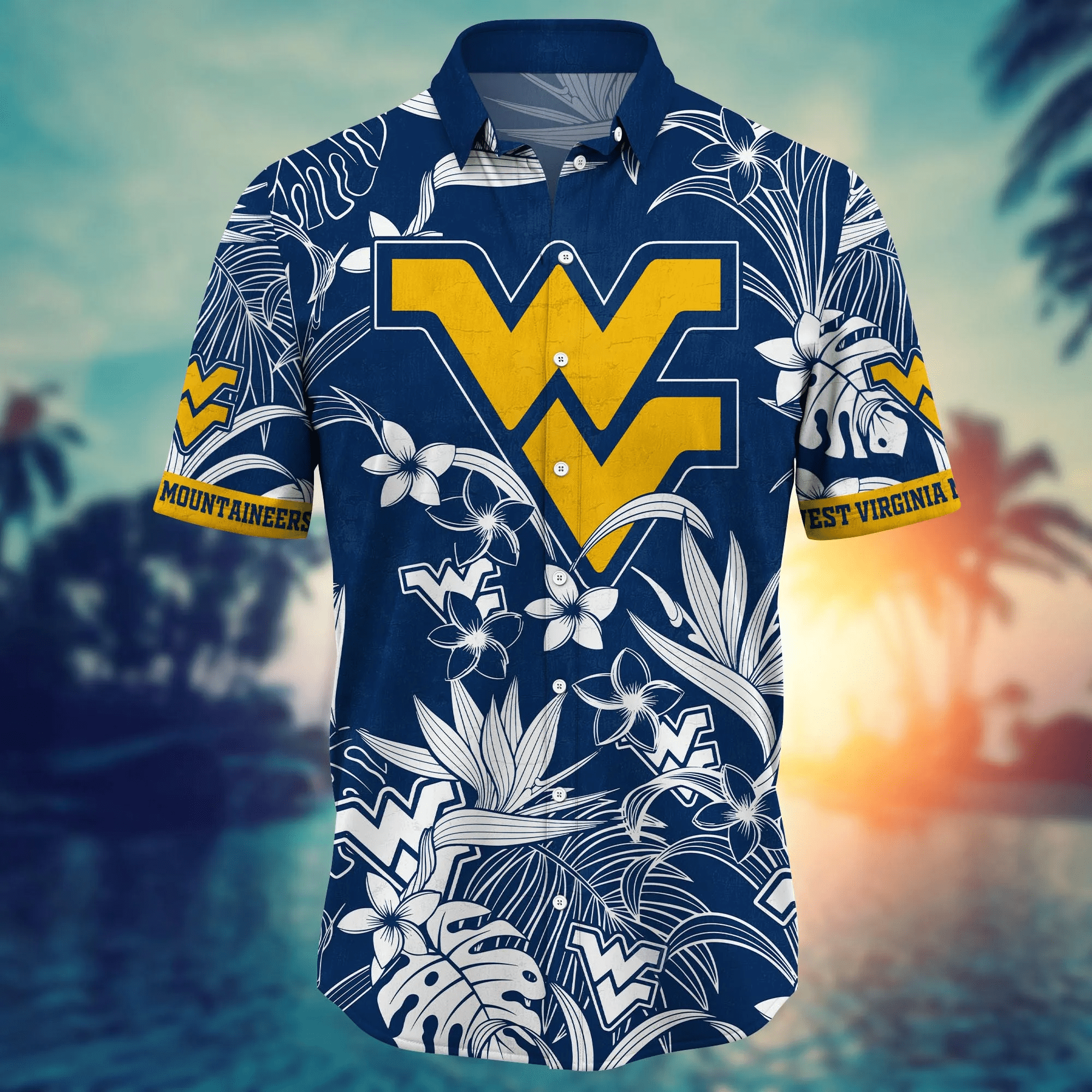 West Virginia Mountaineers NCAA Hawaiian Shirt Tanningtime Aloha Shirt