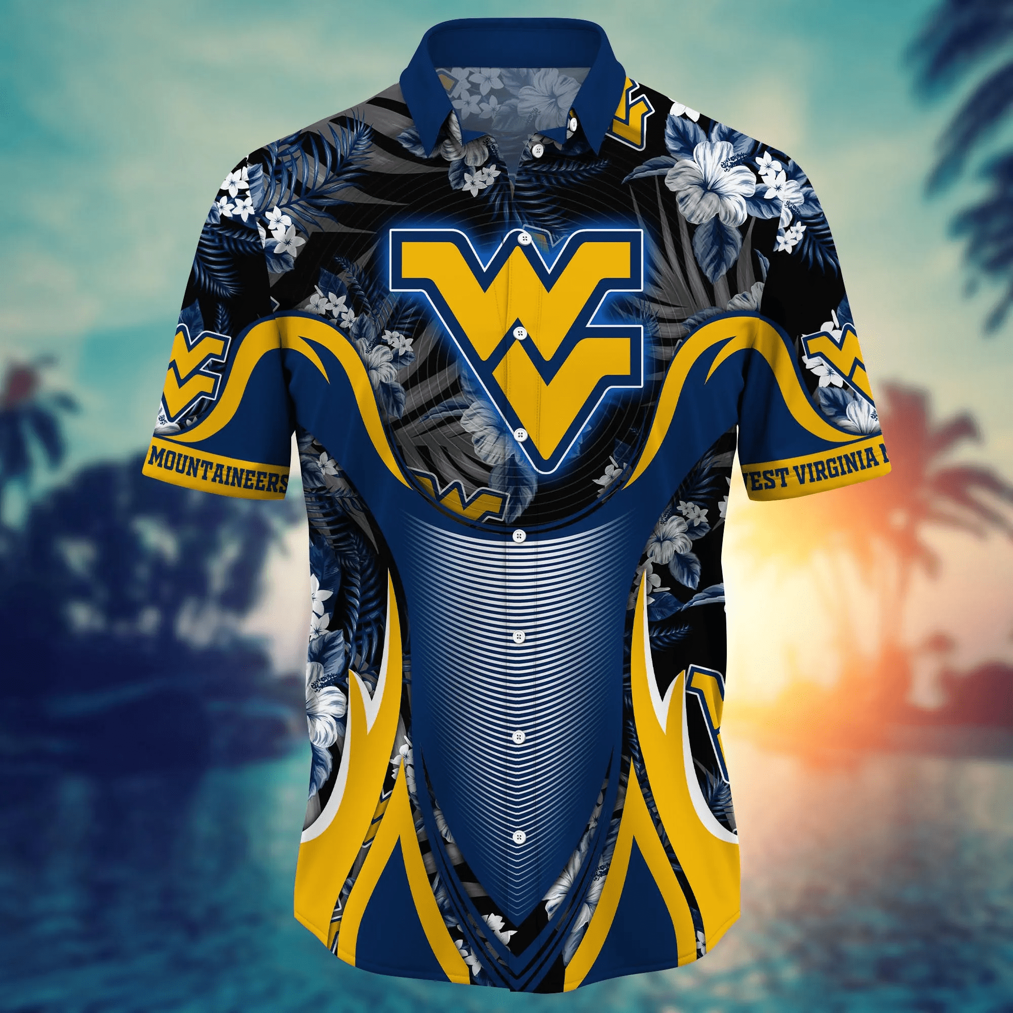 West Virginia Mountaineers NCAA Hawaiian Shirt Watermelons Aloha Shirt