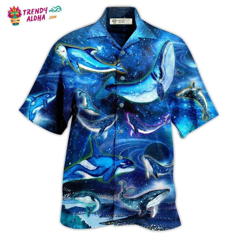 Whale In Fantasy Space Hawaiian Shirt – Trendy Aloha