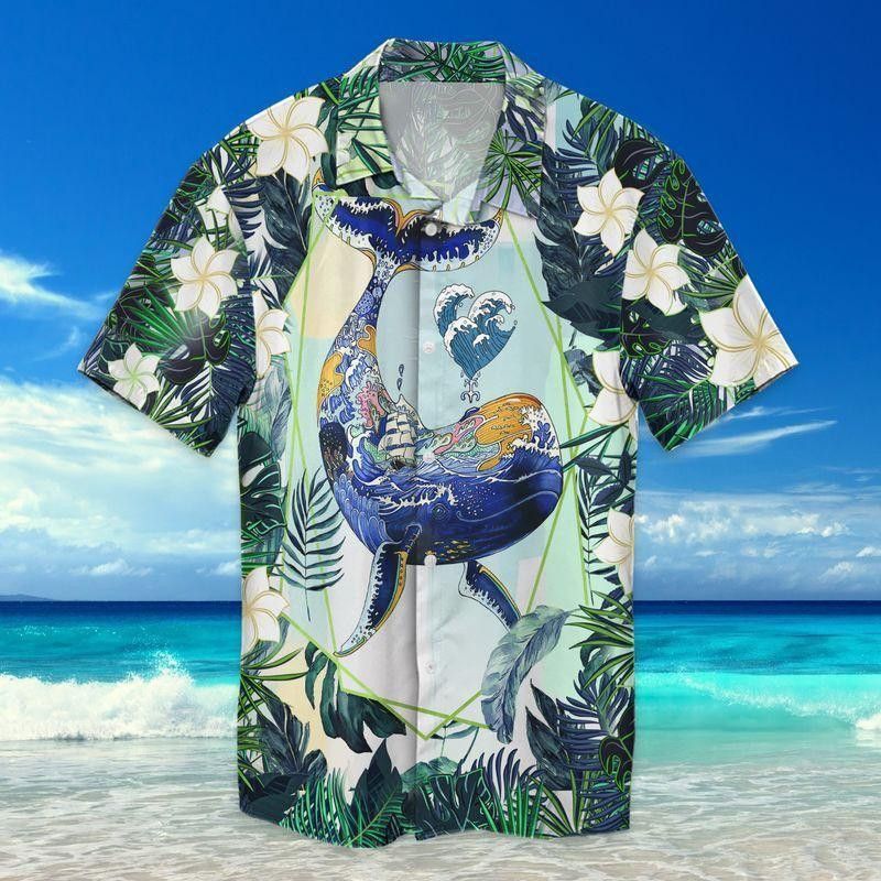 Whale Trendy Hawaiian Shirt