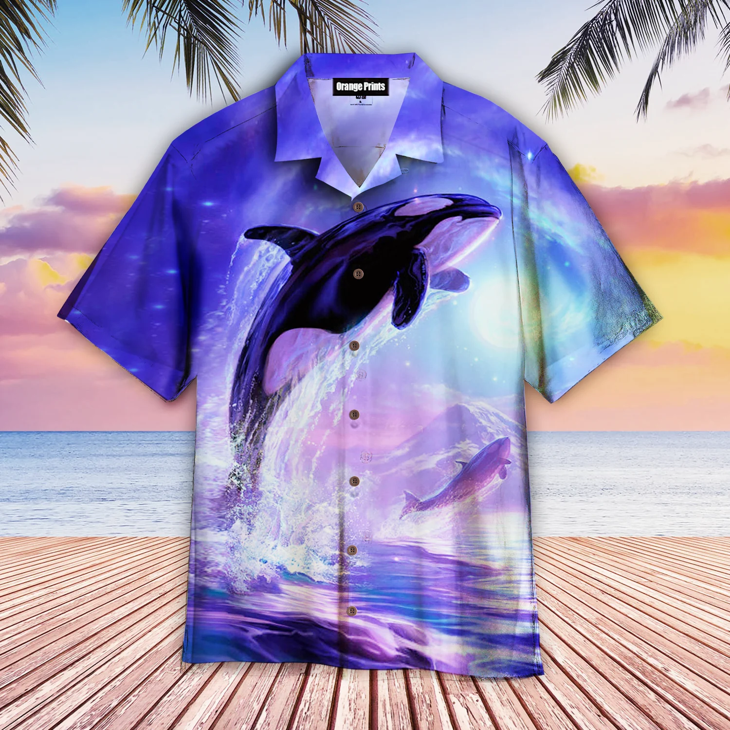 Whale Trendy Hawaiian Shirt For