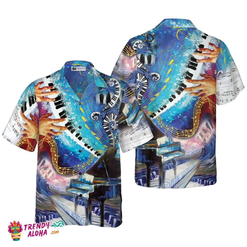 Where Words Fail Piano Speaks Hawaiian Shirt Where Words Fail Piano Speaks Hawaiian Shirt