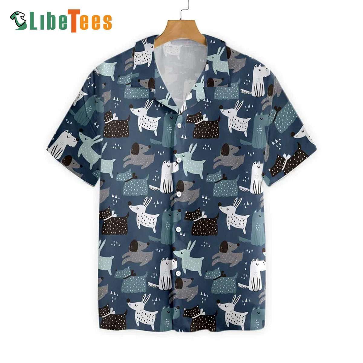 Whimsical Patterns for Dog Lovers Hawaiian Shirt