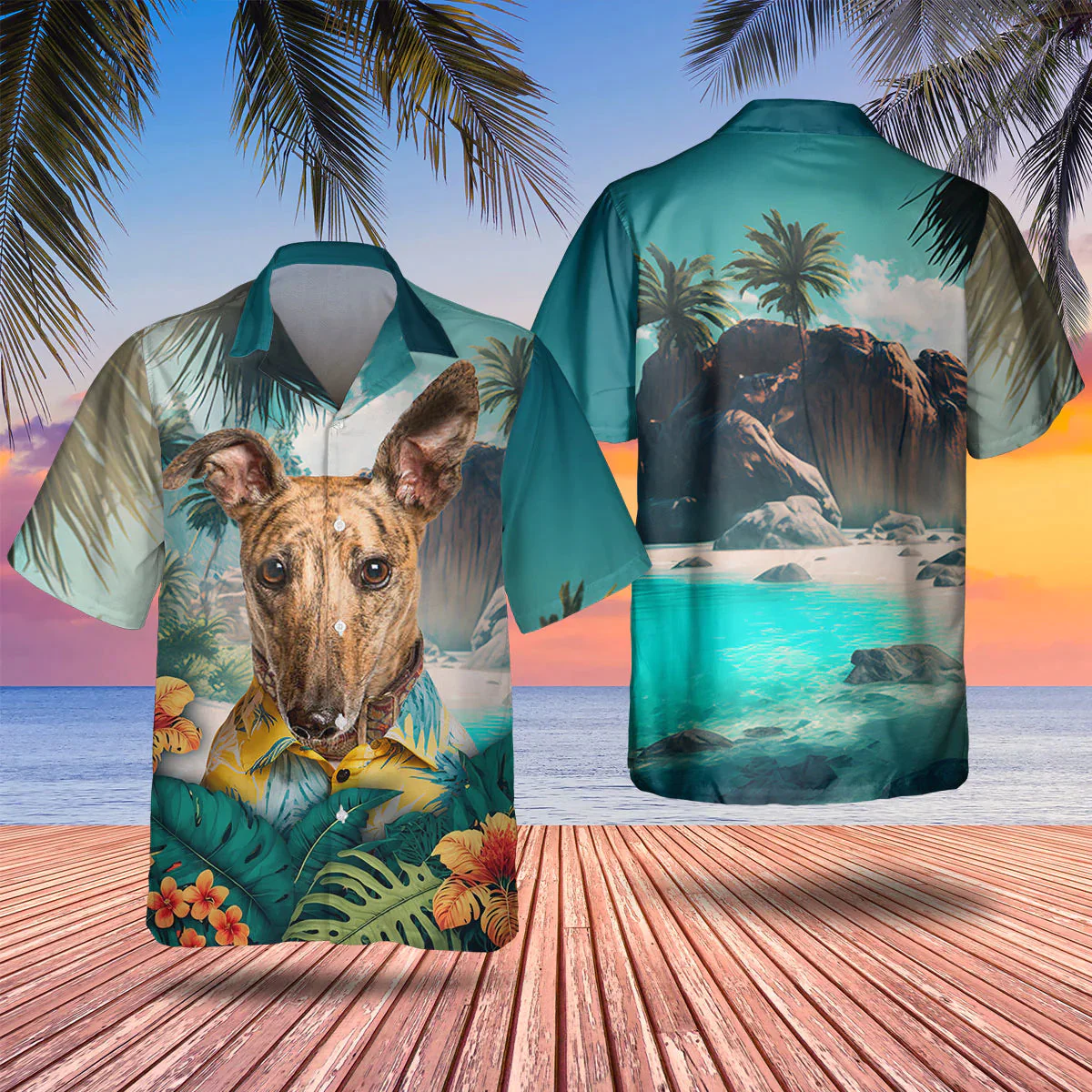 Whippet 3D Tropical Trendy Hawaiian Shirt, Dog Lover Trendy Hawaiian Shirt, Summer Gift For Men And Women Whippet 3D Tropical Trendy Hawaiian Shirt, Dog Lover Trendy Hawaiian Shirt, Summer Gift For Men And Women