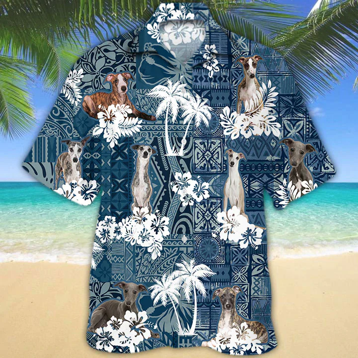 Whippet Floral Design Aloha Hawaiian Shirt for All