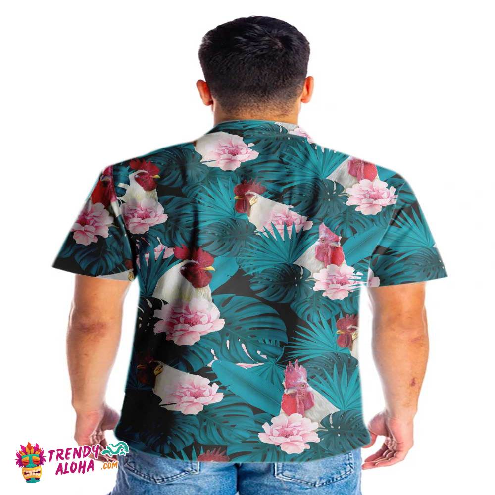 White Rooster V1 Hawaiian Shirt