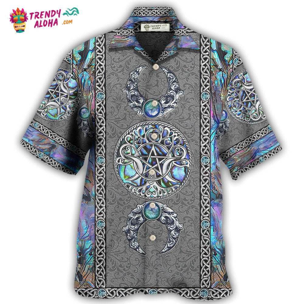 Wicca Mystery Spirit Triple Moon Witch Hawaiian Shirt – Trendy Aloha Wicca Mystery Spirit Triple Moon Witch Hawaiian Shirt – Trendy Aloha