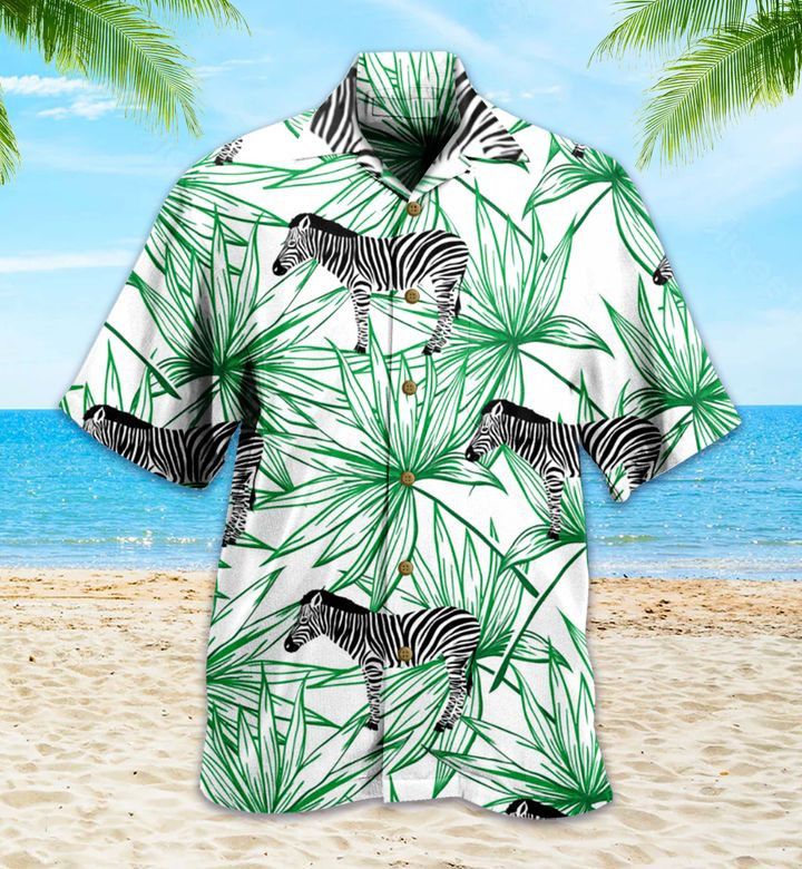 Wild Animal Zebra White Trendy Hawaiian Shirt 3D Wild Animal Zebra White Trendy Hawaiian Shirt 3D