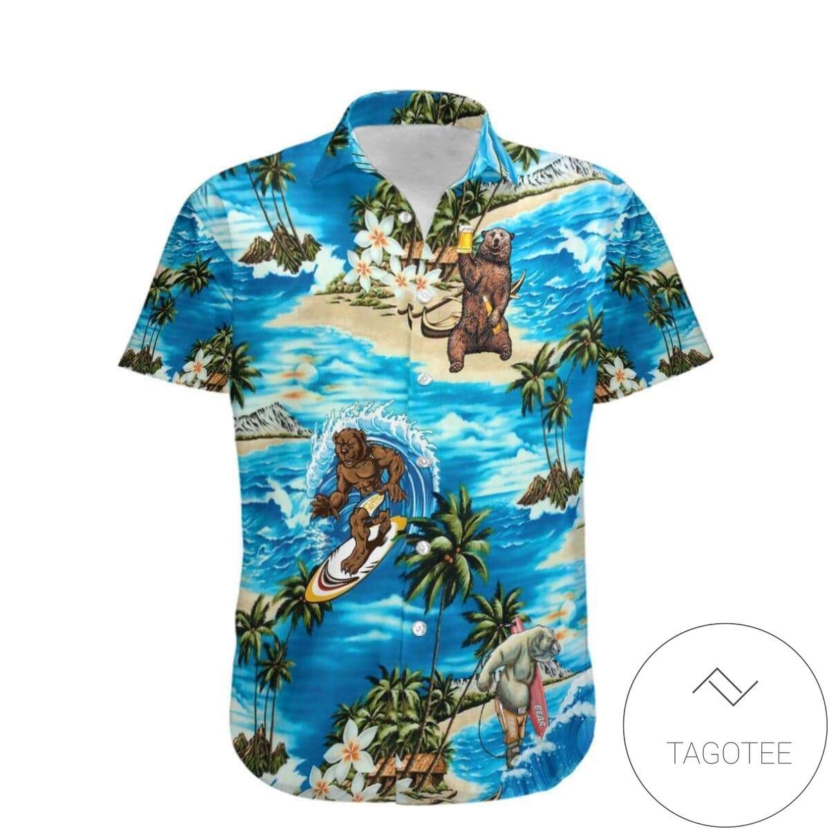 Wilderness Calls in Love Bear Camping Hawaiian Shirt Design
